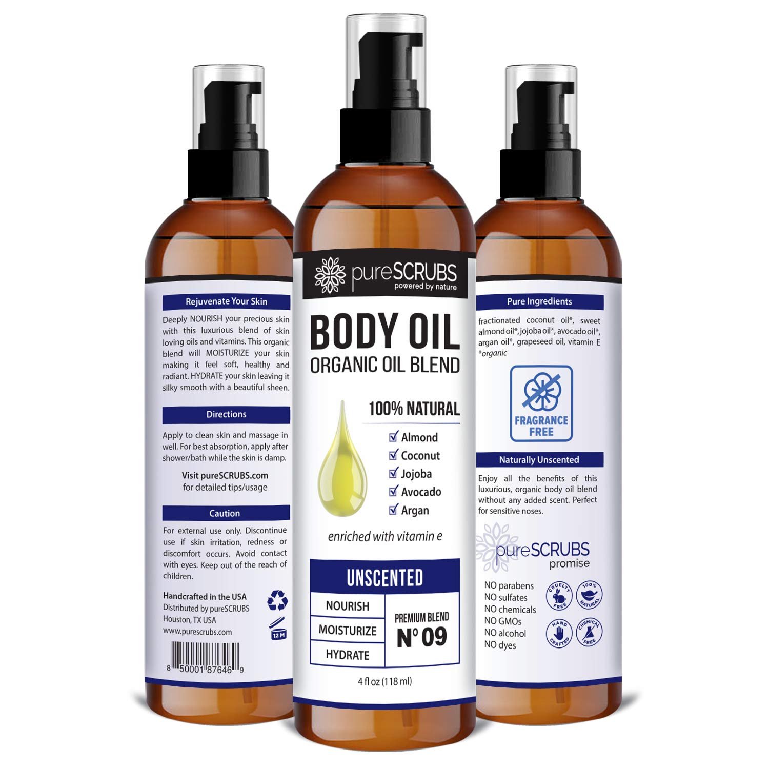 Foto 3 pulgar | Aceite Corporal En Aerosol Purescrubs, Ultra Hidratante, Sin Perfume, 120 Ml - Venta Internacional.