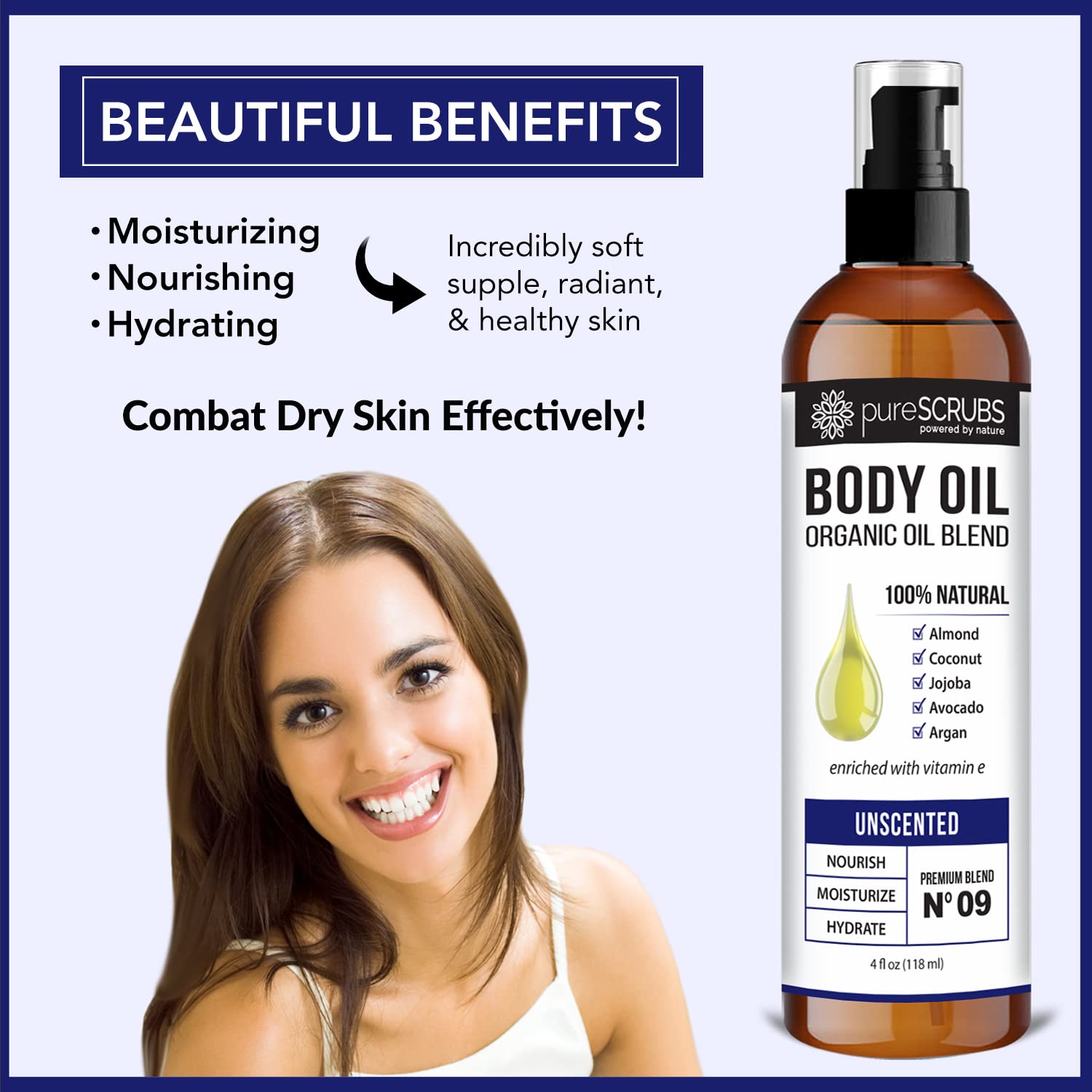 Foto 4 pulgar | Aceite Corporal En Aerosol Purescrubs, Ultra Hidratante, Sin Perfume, 120 Ml - Venta Internacional.