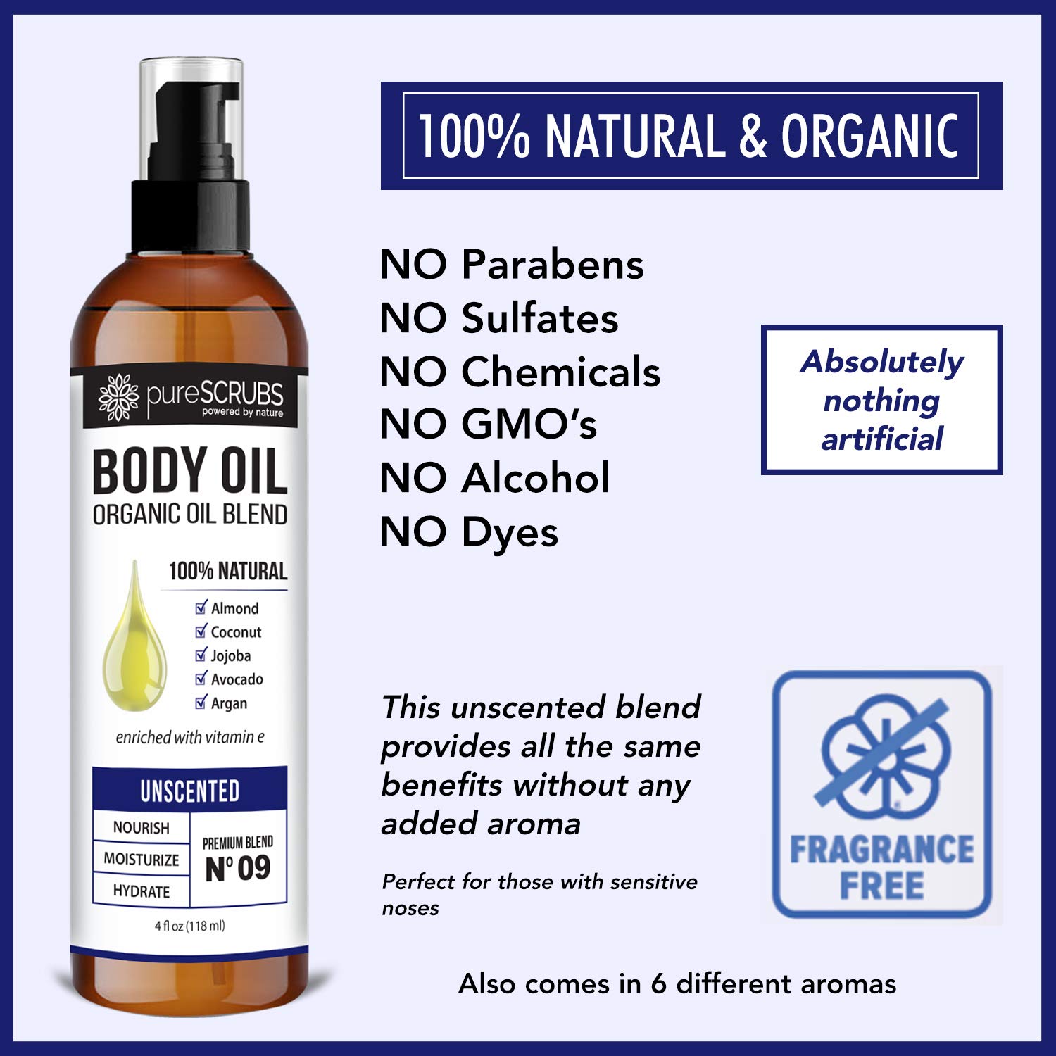 Foto 5 | Aceite Corporal En Aerosol Purescrubs, Ultra Hidratante, Sin Perfume, 120 Ml - Venta Internacional.