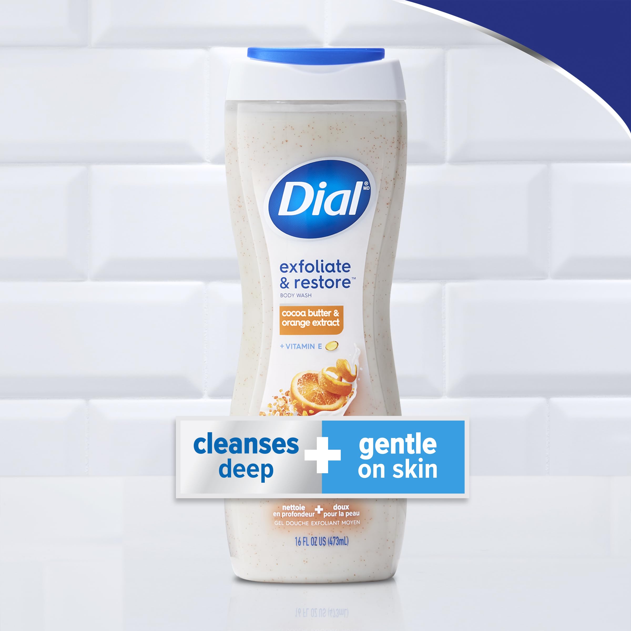 Foto 6 pulgar | Body Wash Dial Con Piel De Naranja Y Manteca De Cacao, 480 Ml (paquete De 4) - Venta Internacional.