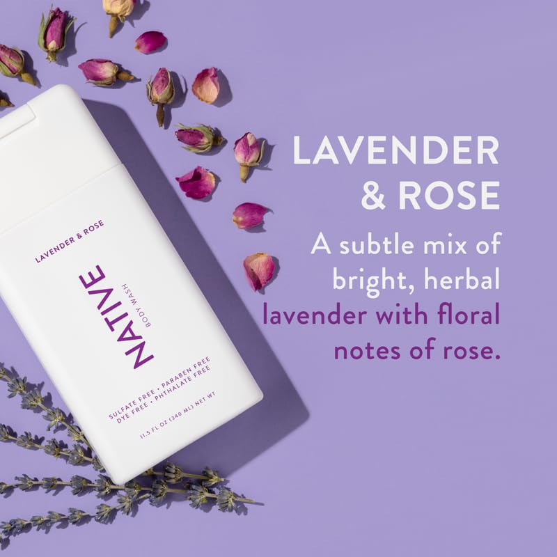 Foto 6 | Gel De Baño Nativo De Lavanda Y Rosa, 532 Ml, Paquete De 2 - Venta Internacional.