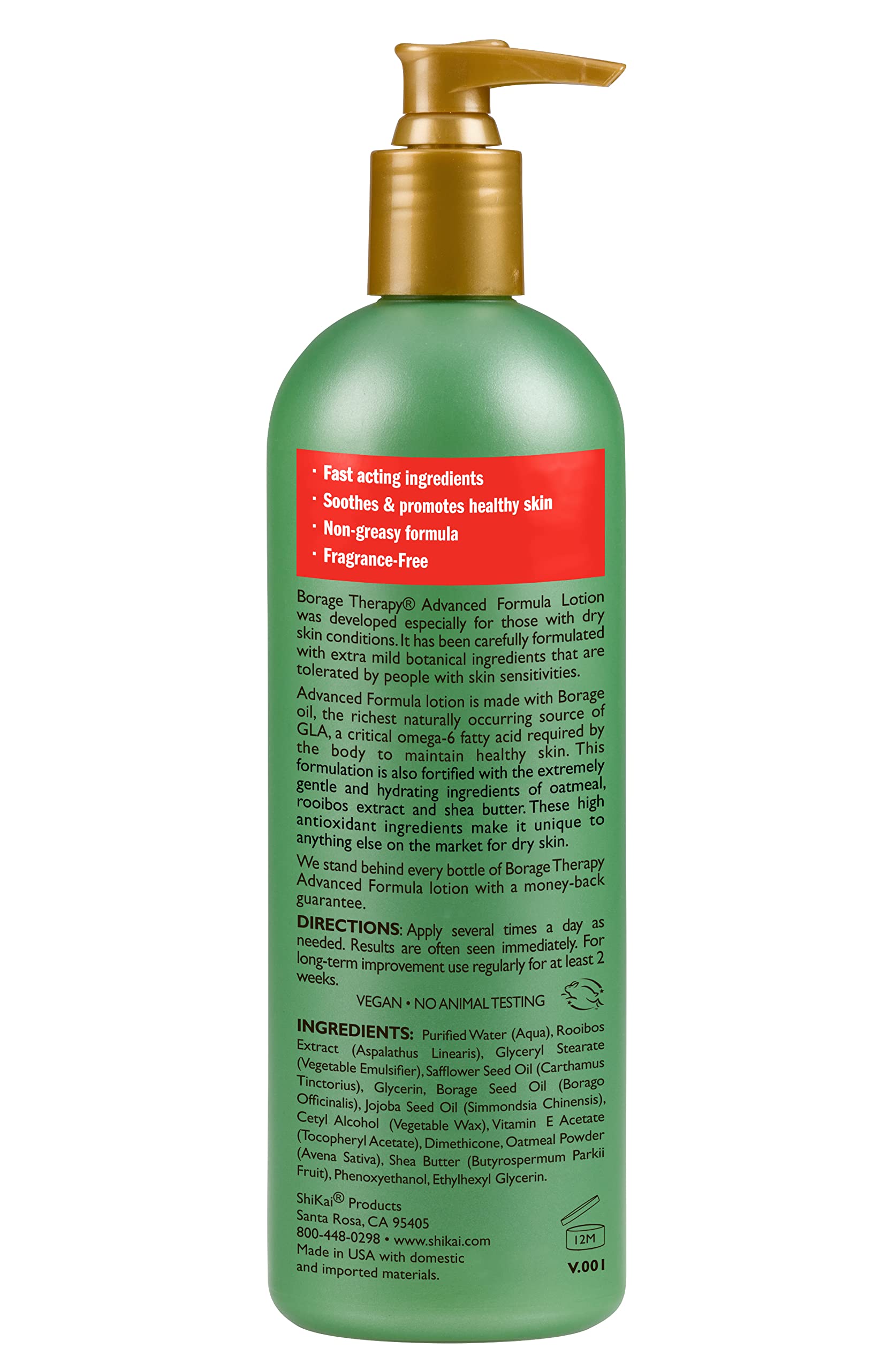 Foto 7 pulgar | Hidratante Corporal Shikai Borage Therapy Advanced 480 Ml - Venta Internacional.