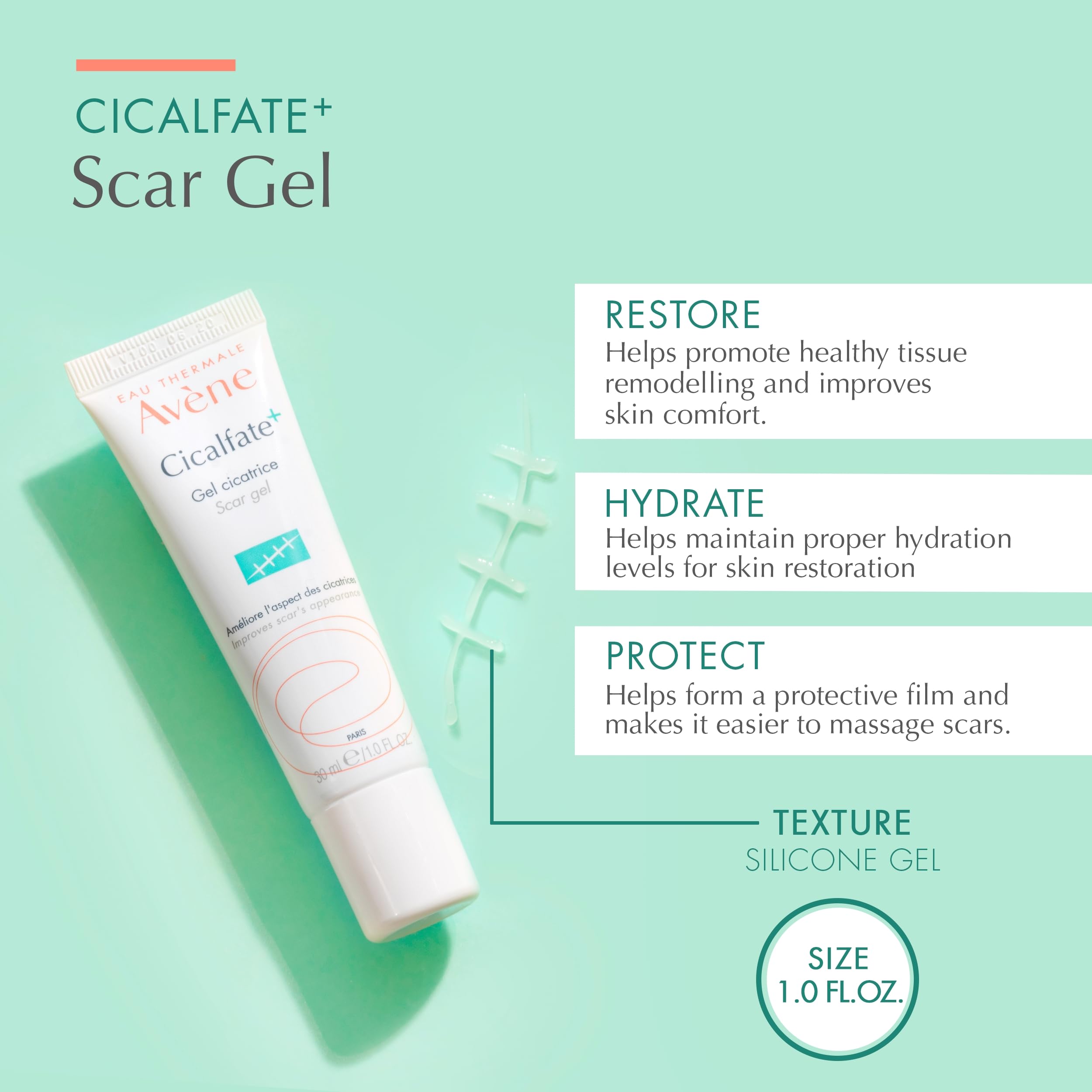 Foto 3 pulgar | Gel Para Cicatrices Eau Thermale Avène Cicalfate+ Para Cicatrices, 30 Ml - Venta Internacional.