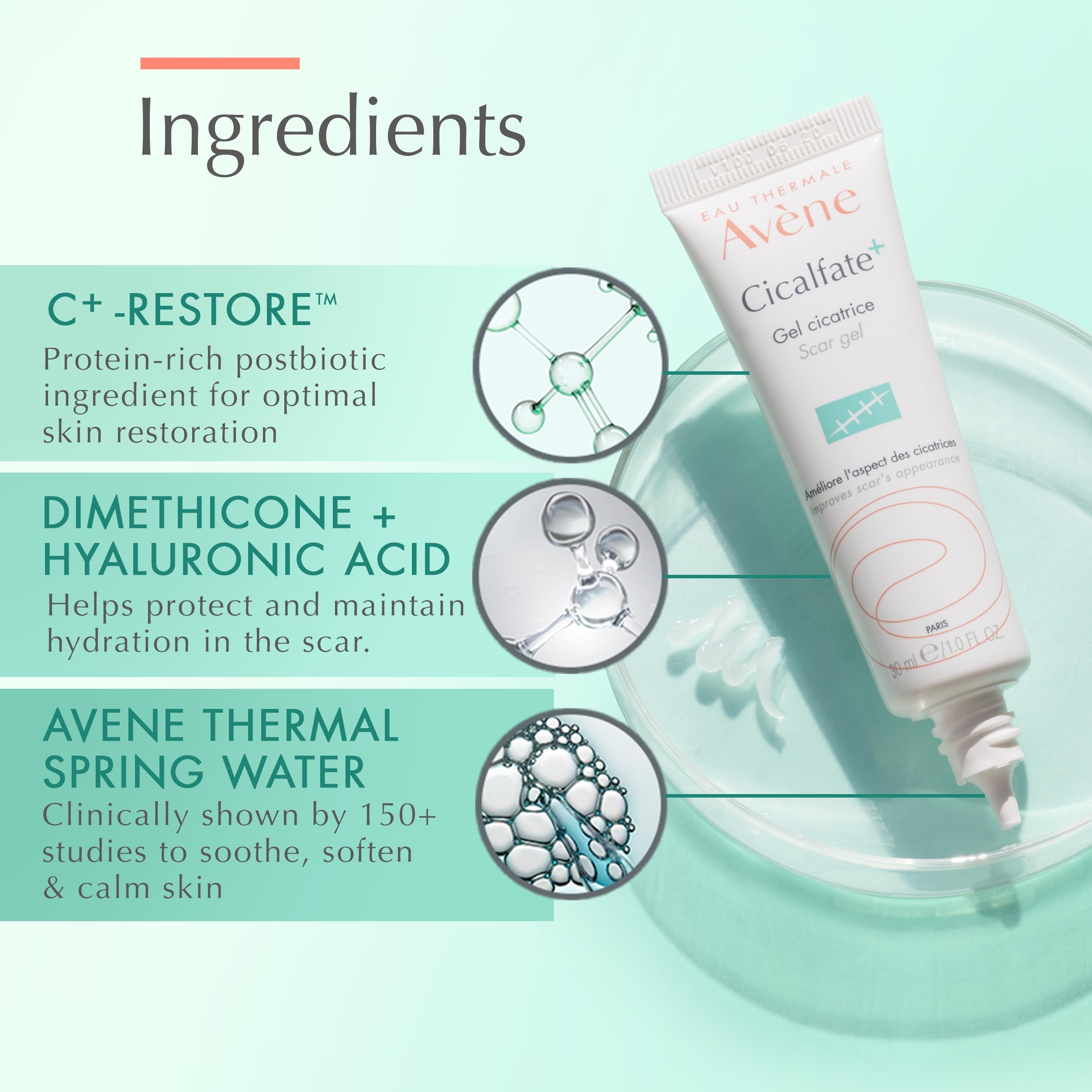 Foto 5 pulgar | Gel Para Cicatrices Eau Thermale Avène Cicalfate+ Para Cicatrices, 30 Ml - Venta Internacional.