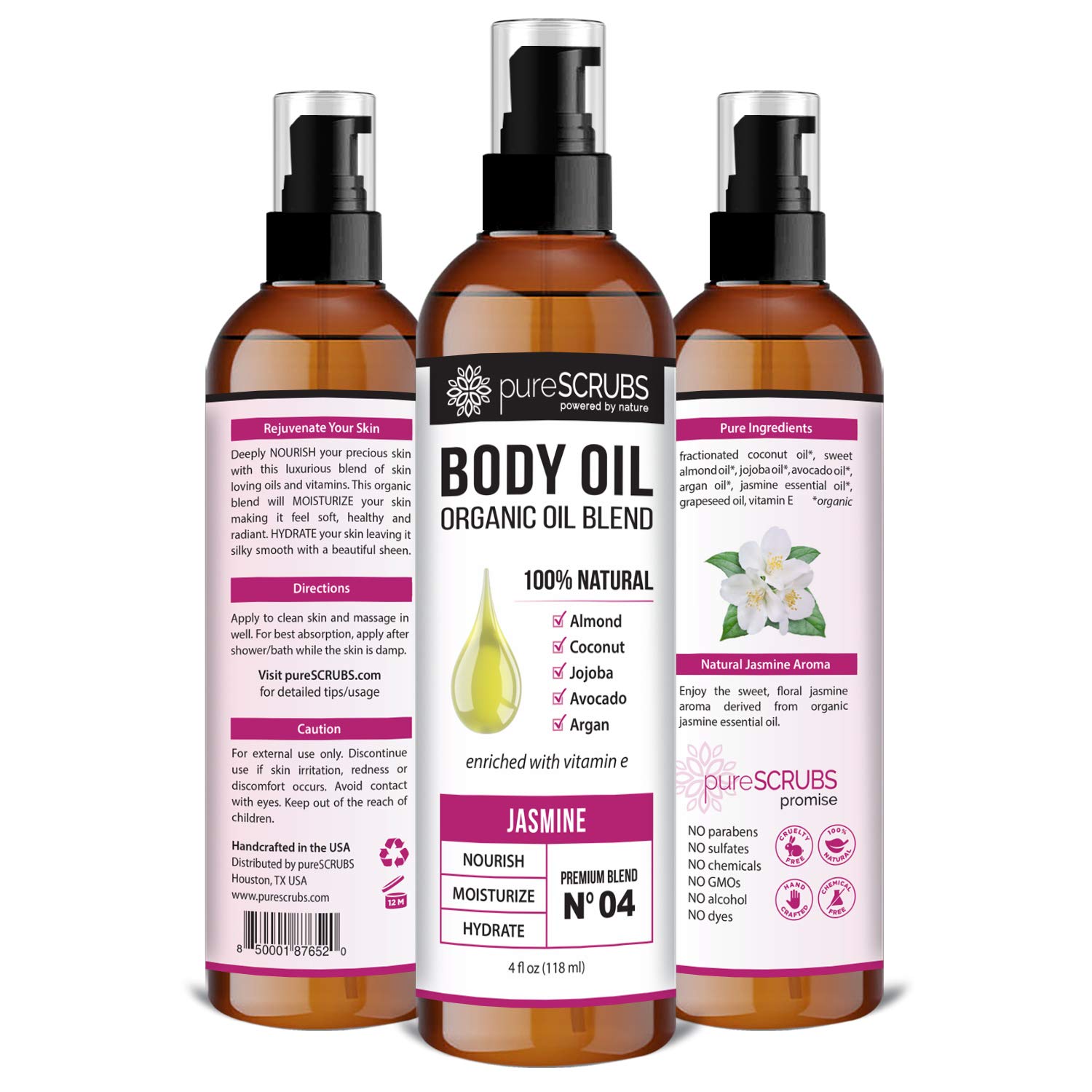 Foto 3 pulgar | Aceite Corporal En Aerosol Purescrubs Ultra Hidratante Jasmine 120 Ml - Venta Internacional.