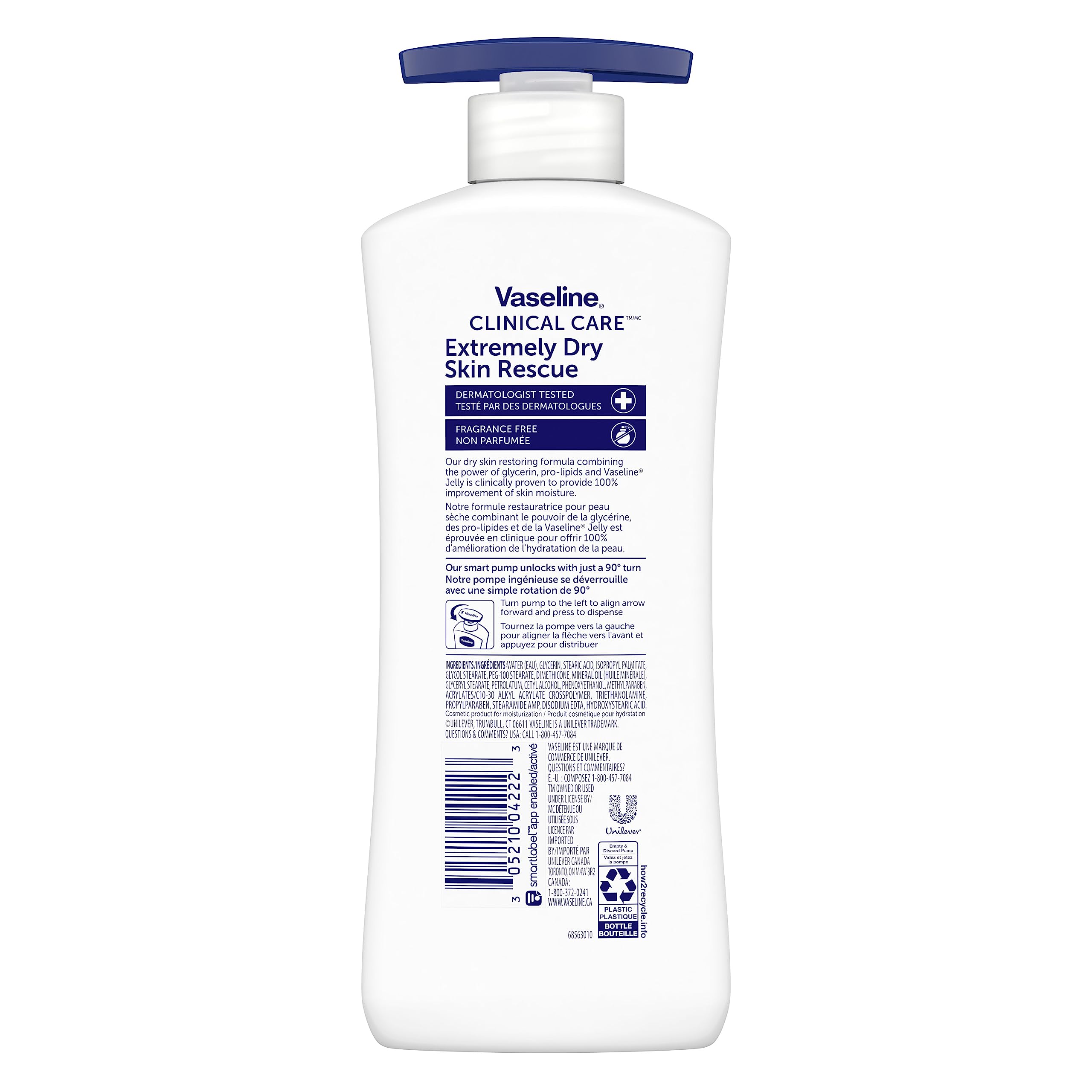 Foto 3 pulgar | Loción Vaseline Clinical Care Para Piel Extremadamente Seca 400 Ml X2 - Venta Internacional.