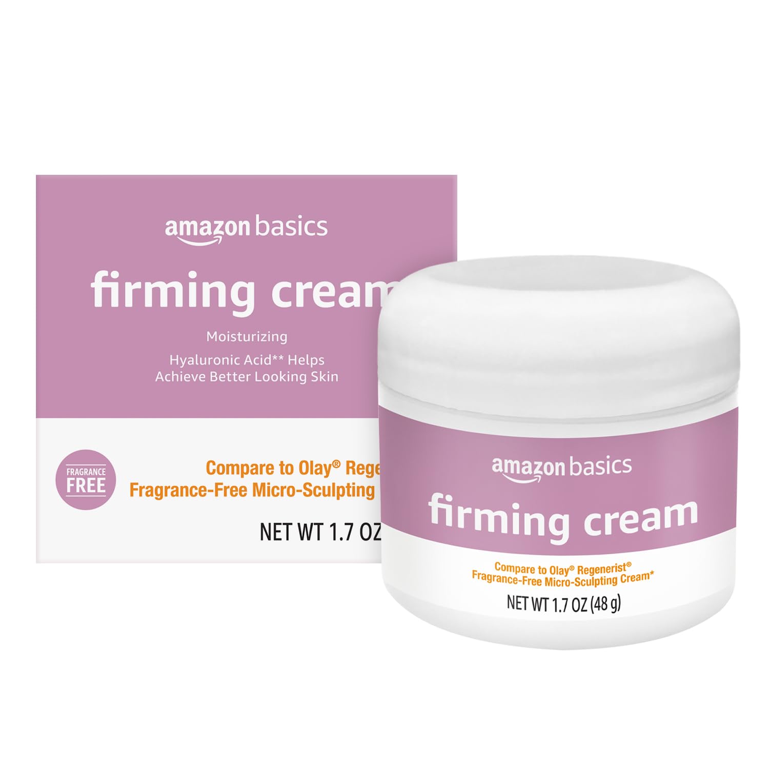Crema Reafirmante Amazon Basics, 50 Ml, Sin Fragancia, Paquete De 1 - Venta Internacional.