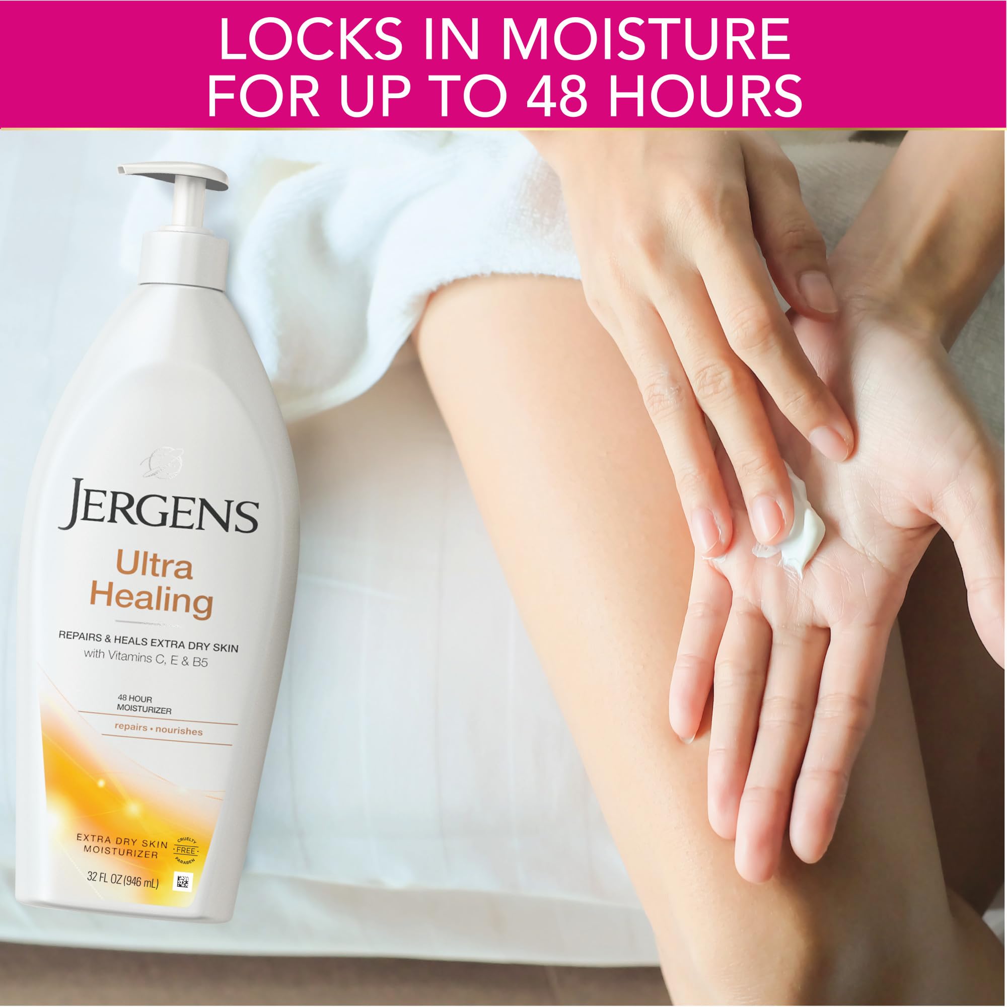 Foto 5 pulgar | Hidratante Jergens Ultra Healing Dry Skin 946ml Con Vitaminas - Venta Internacional.