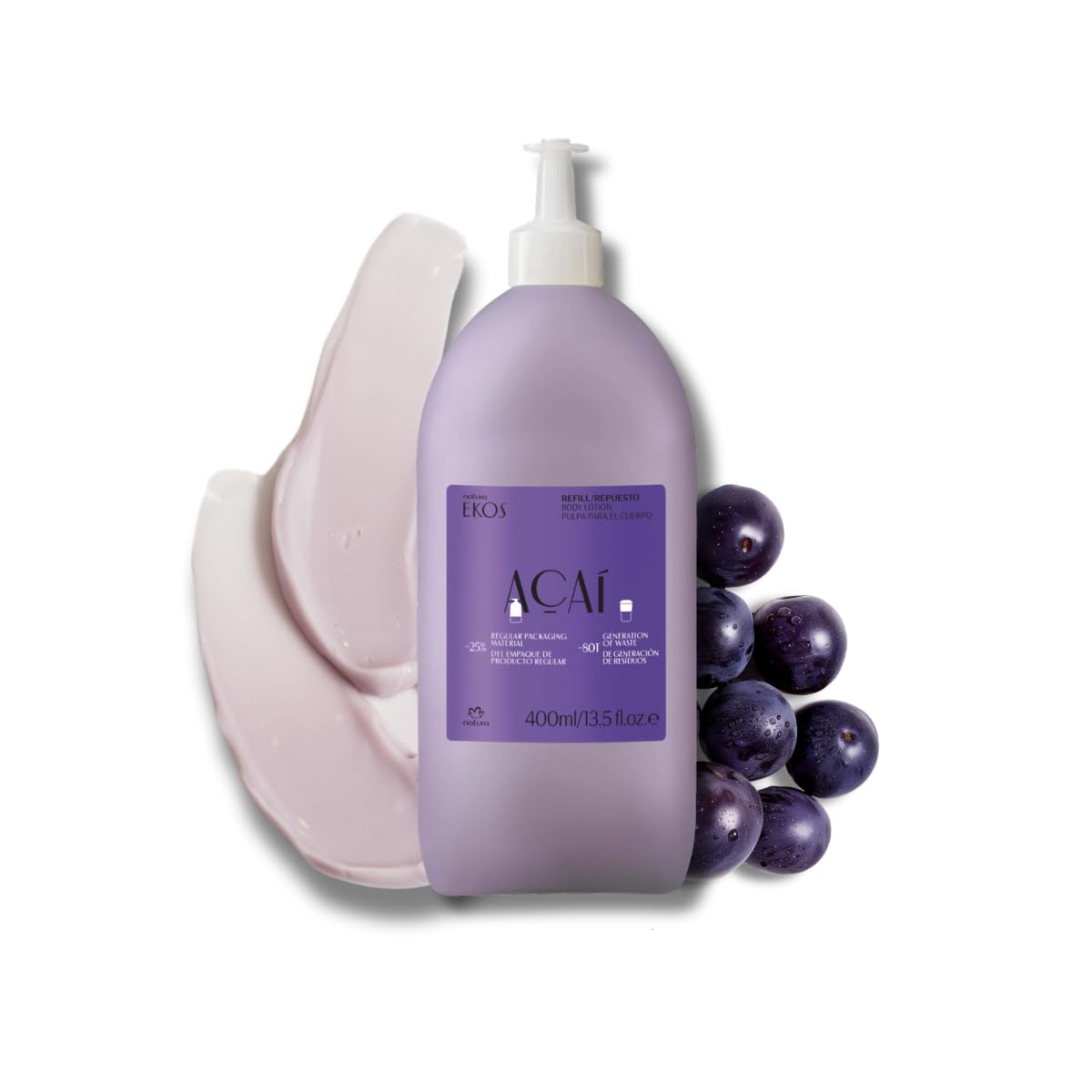 Foto 2 pulgar | Loción Corporal Natura Ekos Açaí Revitalizante 400ml Vegan - Venta Internacional.