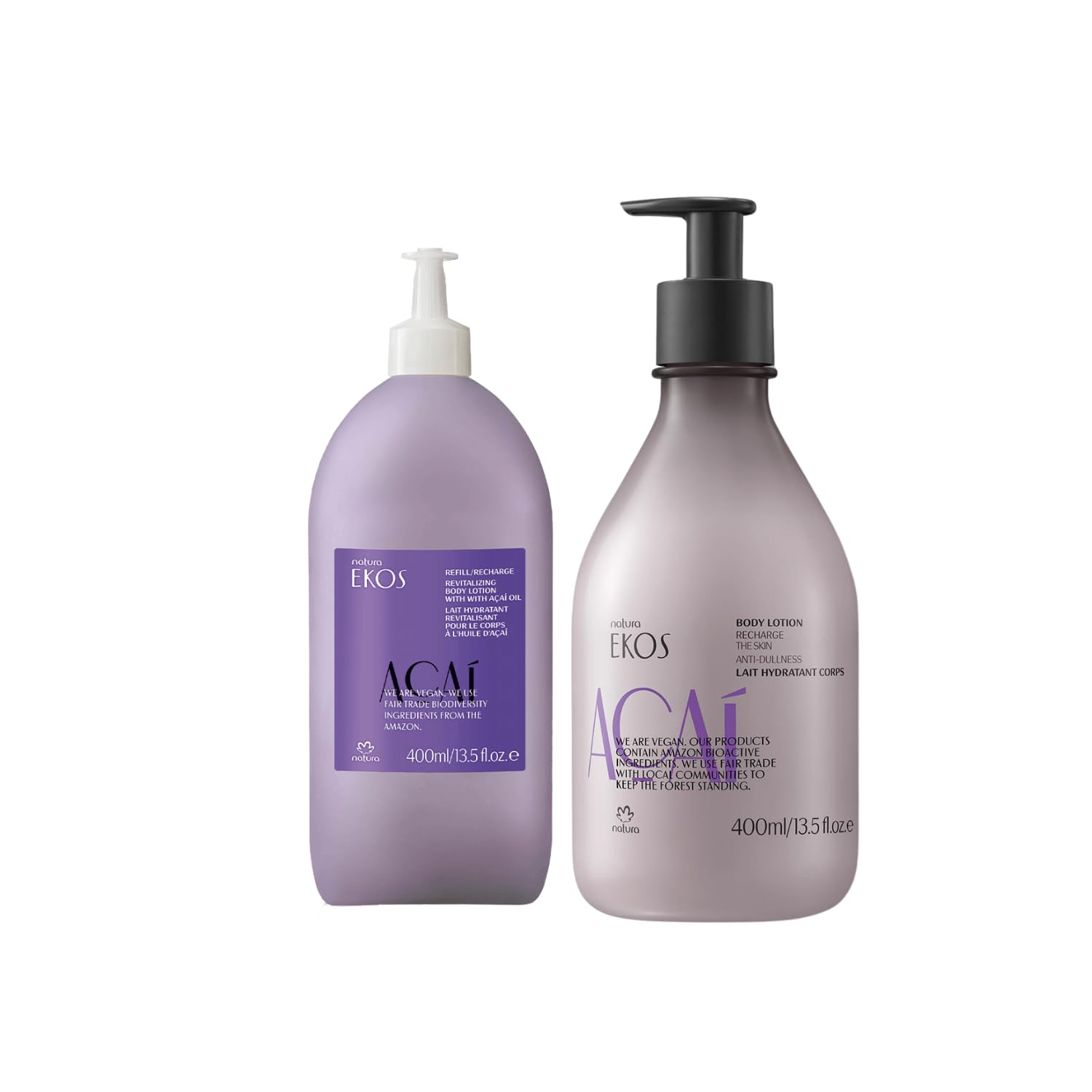 Foto 3 pulgar | Loción Corporal Natura Ekos Açaí Revitalizante 400ml Vegan - Venta Internacional.