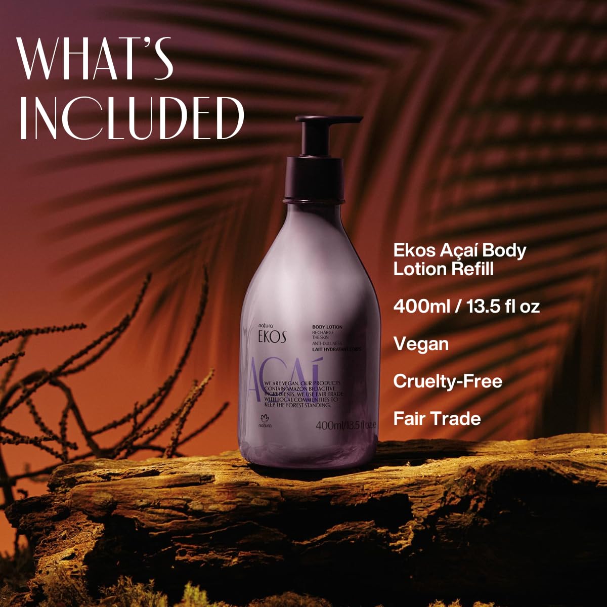 Foto 5 pulgar | Loción Corporal Natura Ekos Açaí Revitalizante 400ml Vegan - Venta Internacional.