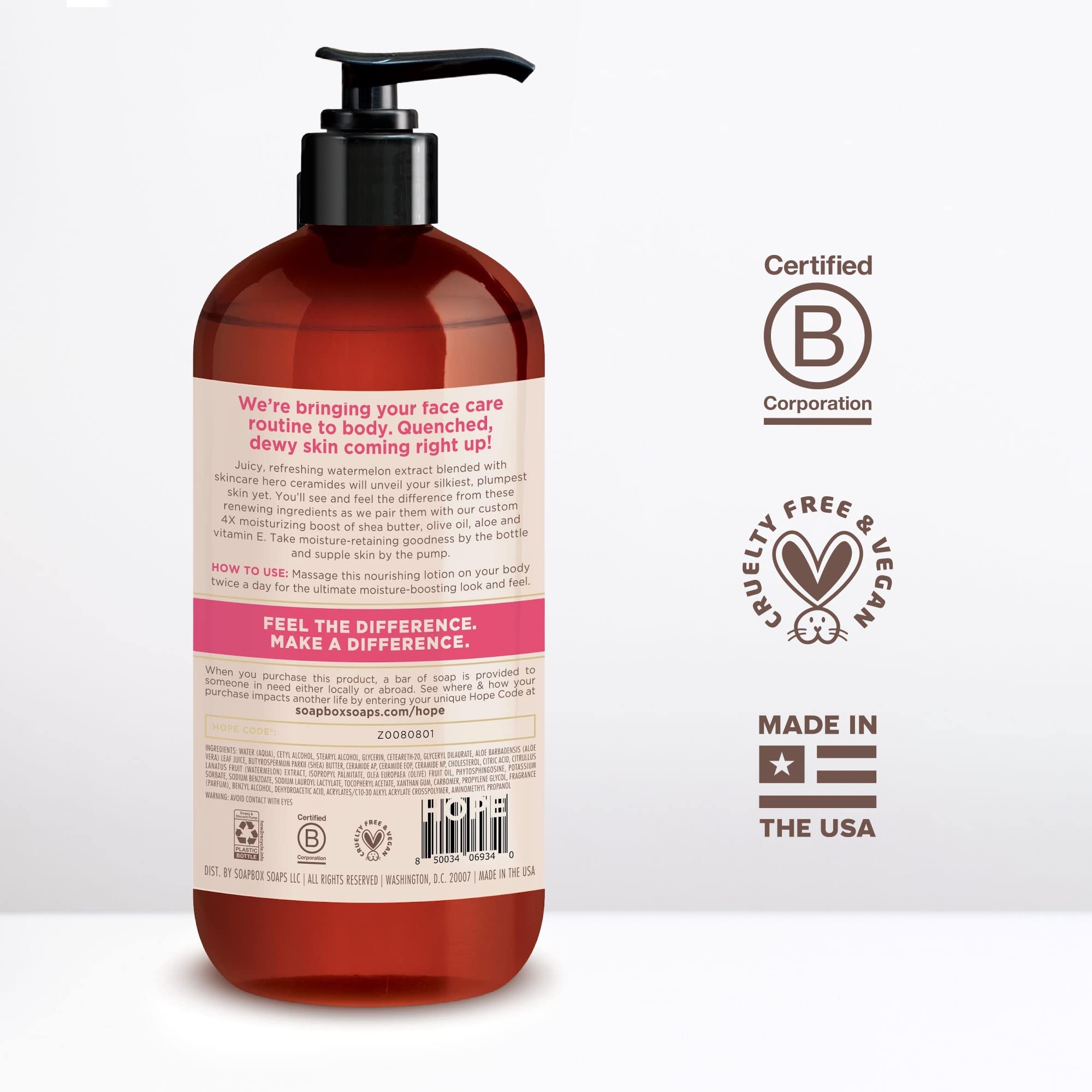Foto 4 | Hidratante Corporal SoapBox Sandía y Ceramidas 3 Piezas de 473 ml C/U - Venta Internacional