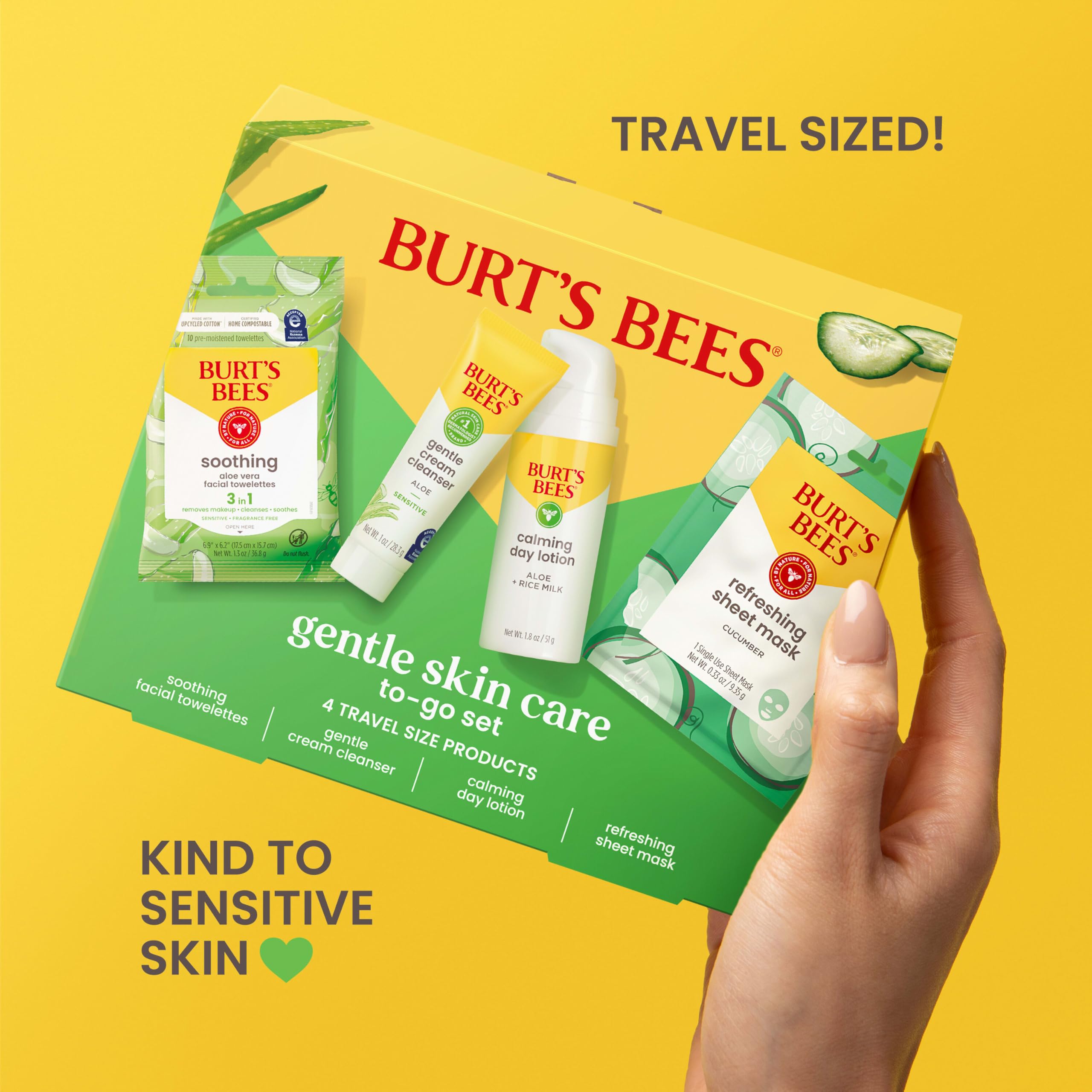 Foto 3 | Set para el Cuidado de la Piel Burt's Bees Gentle To-Go con Limpiador y Loción - Venta Internacional