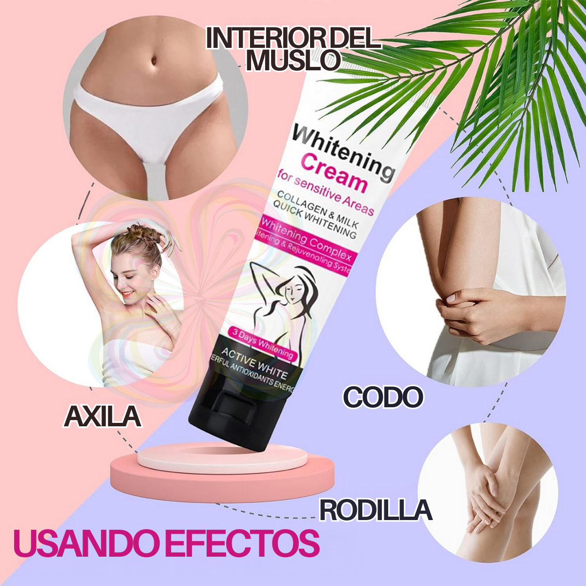 Foto 8 | Crema Blanqueadora Axilas Con Leche Colágeno Aichun Beauty