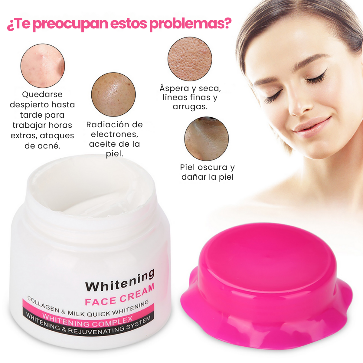 Foto 7 pulgar | Crema Facial Hidratante Colágeno Anti Manchas Oscuras