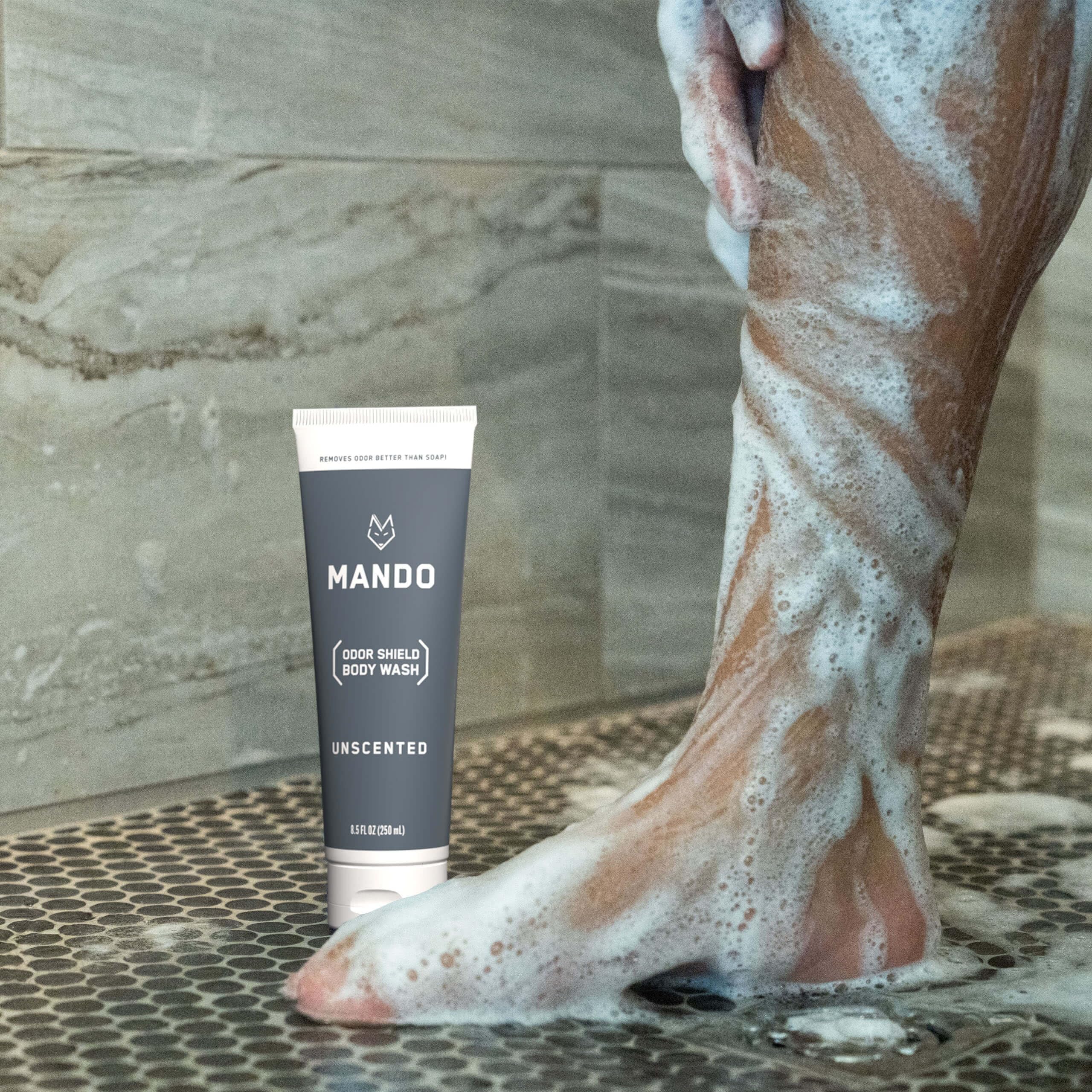 Foto 7 pulgar | Gel de Baño Mando Odor Shield Control 24 Horas 250 ml sin Perfume - Venta Internacional