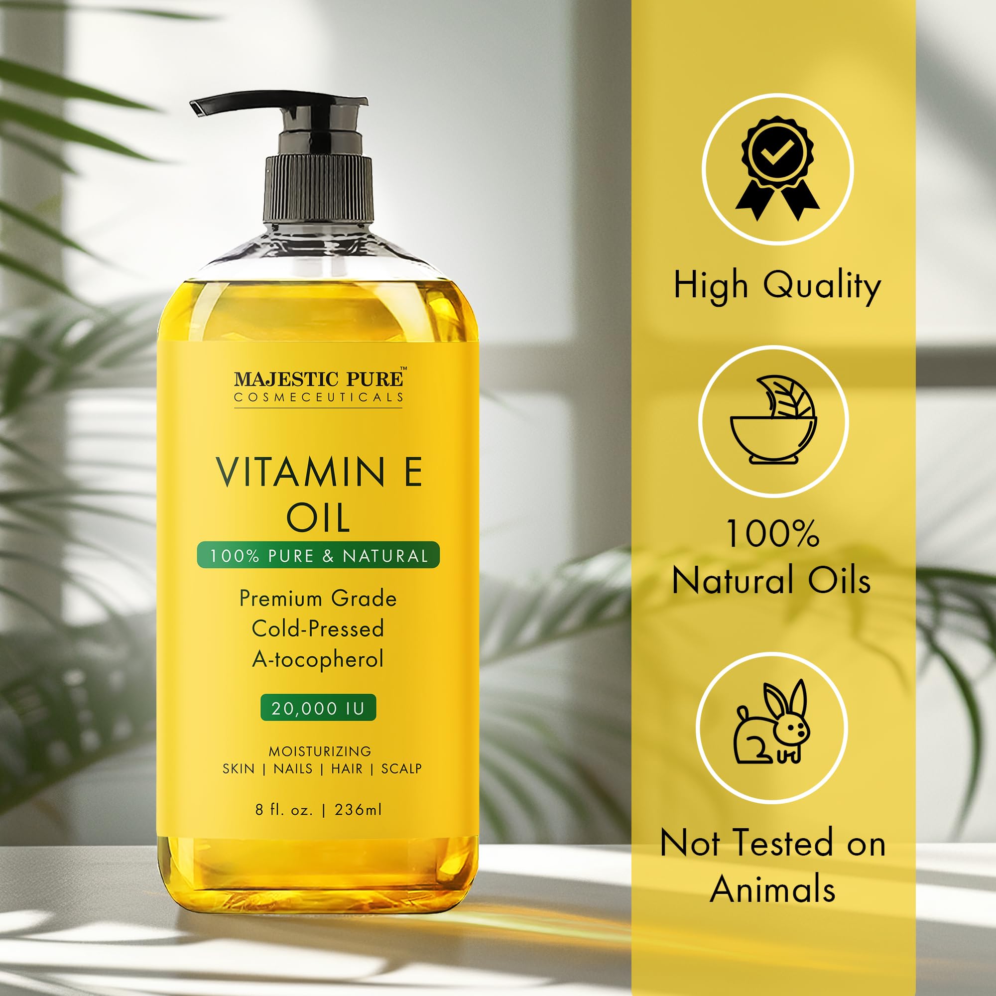 Foto 6 | Aceite Majestic Pure de Vitamina E de 236 ml-Venta Internacional
