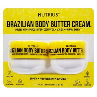 Foto 2 | Crema de Mantequilla Corporal Nutrius de Mantequilla de Cupuaçu Brasileña 2 Unidades - Venta Internacional