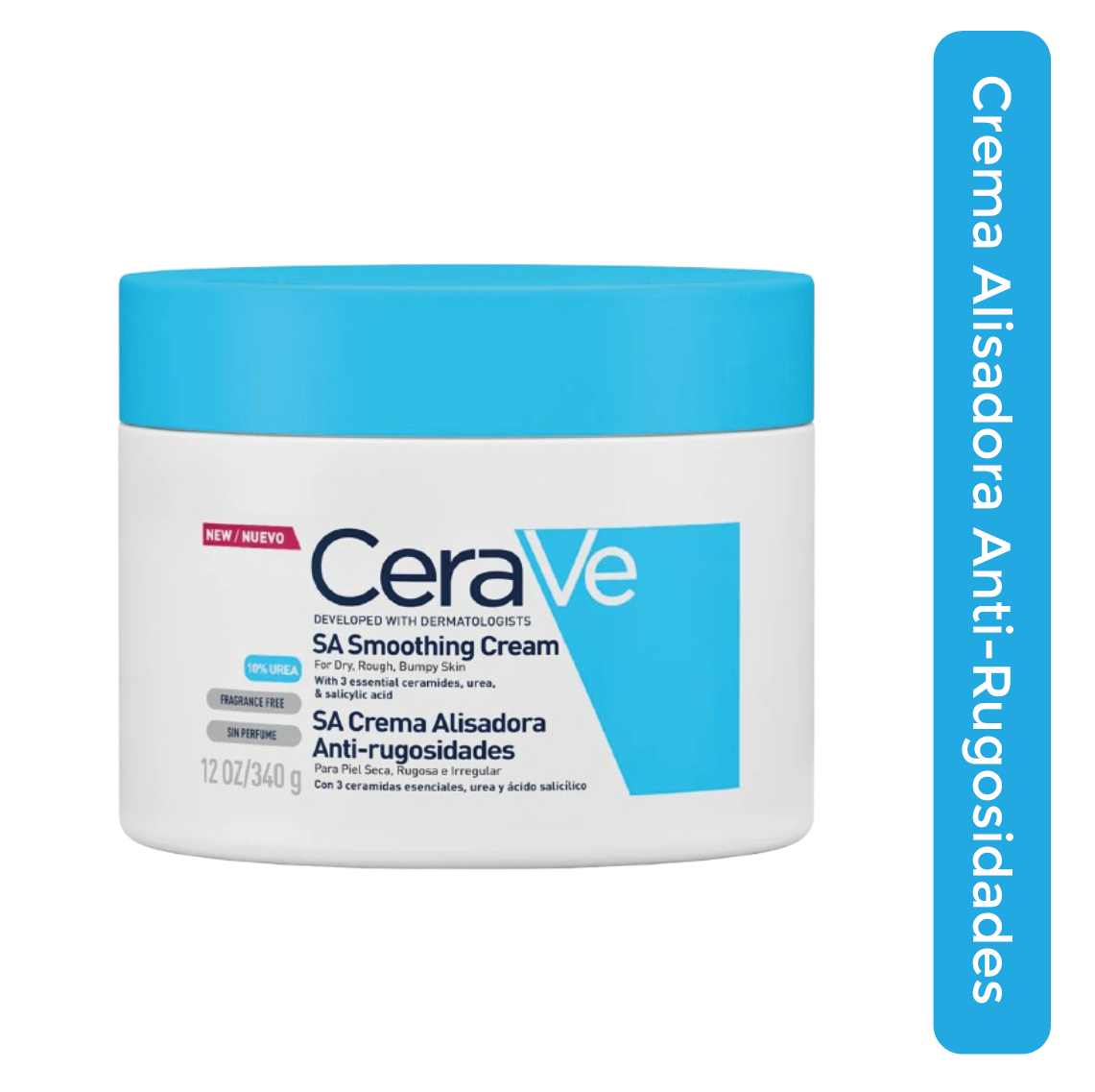 Foto 2 pulgar | Cerave Sa Crema Alisadora Corporal Anti Rugosidades 340ml Con Ácido Salicílico, Urea Y Ceramidas Exfoliante Para