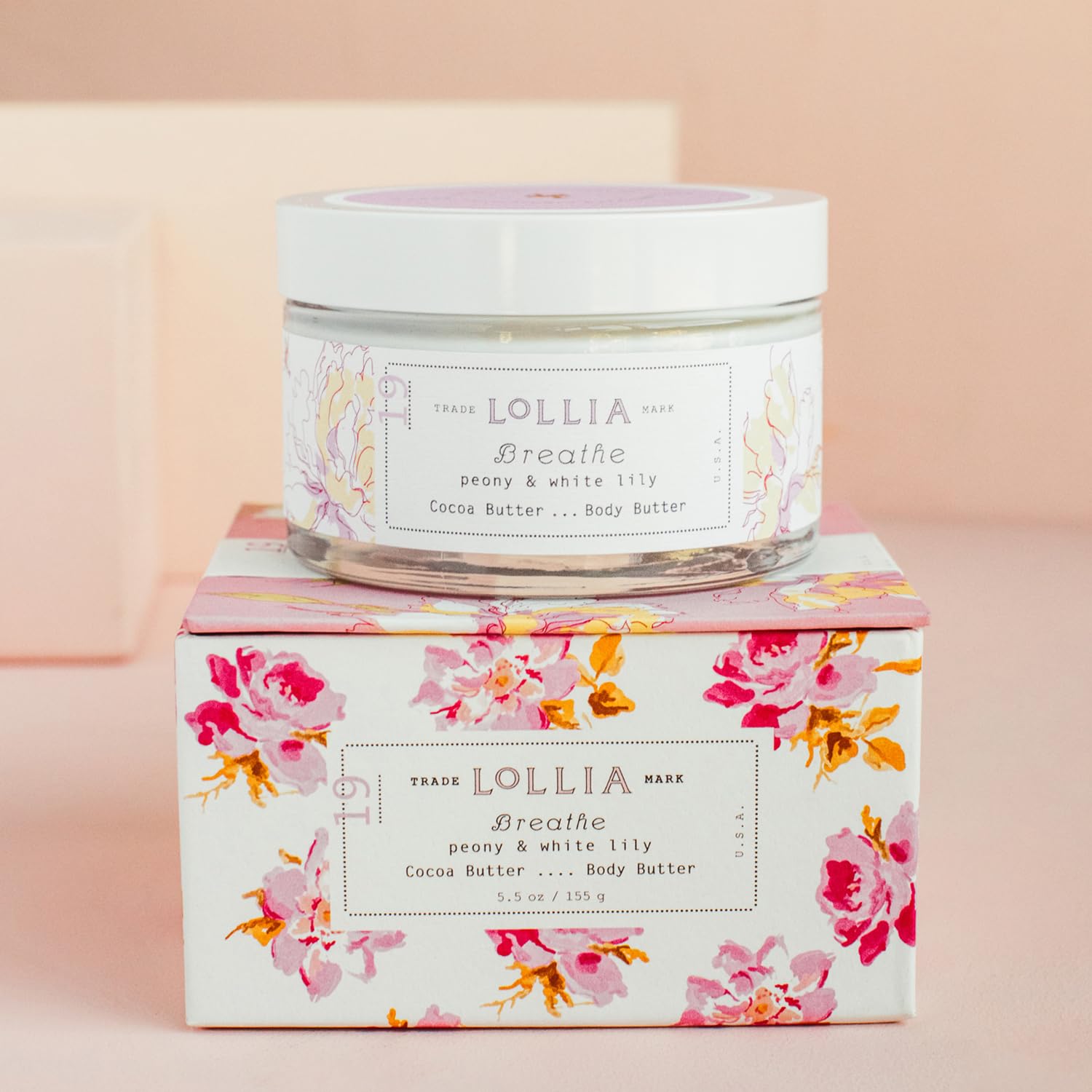 Foto 3 pulgar | Manteca Corporal Lollia Breathe Peony & White Lily 165 ml para Mujer - Venta Internacional