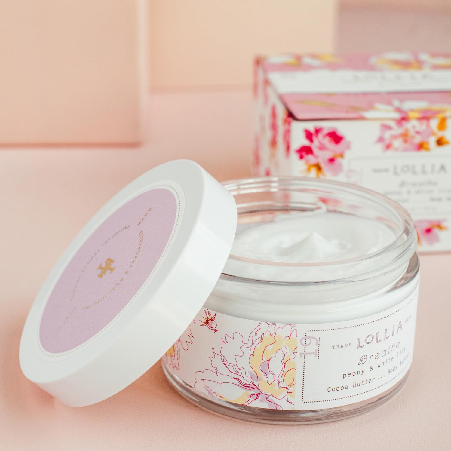 Foto 4 pulgar | Manteca Corporal Lollia Breathe Peony & White Lily 165 ml para Mujer - Venta Internacional