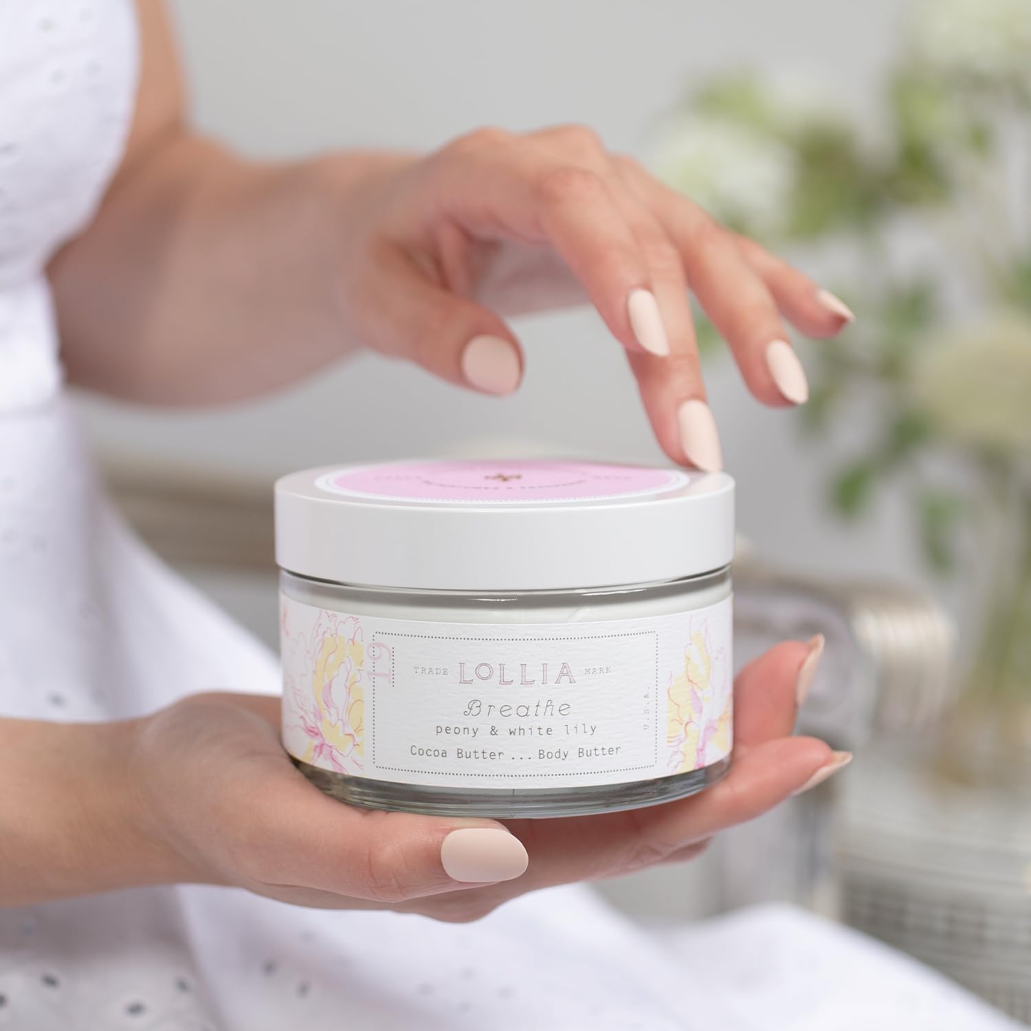 Foto 6 pulgar | Manteca Corporal Lollia Breathe Peony & White Lily 165 ml para Mujer - Venta Internacional