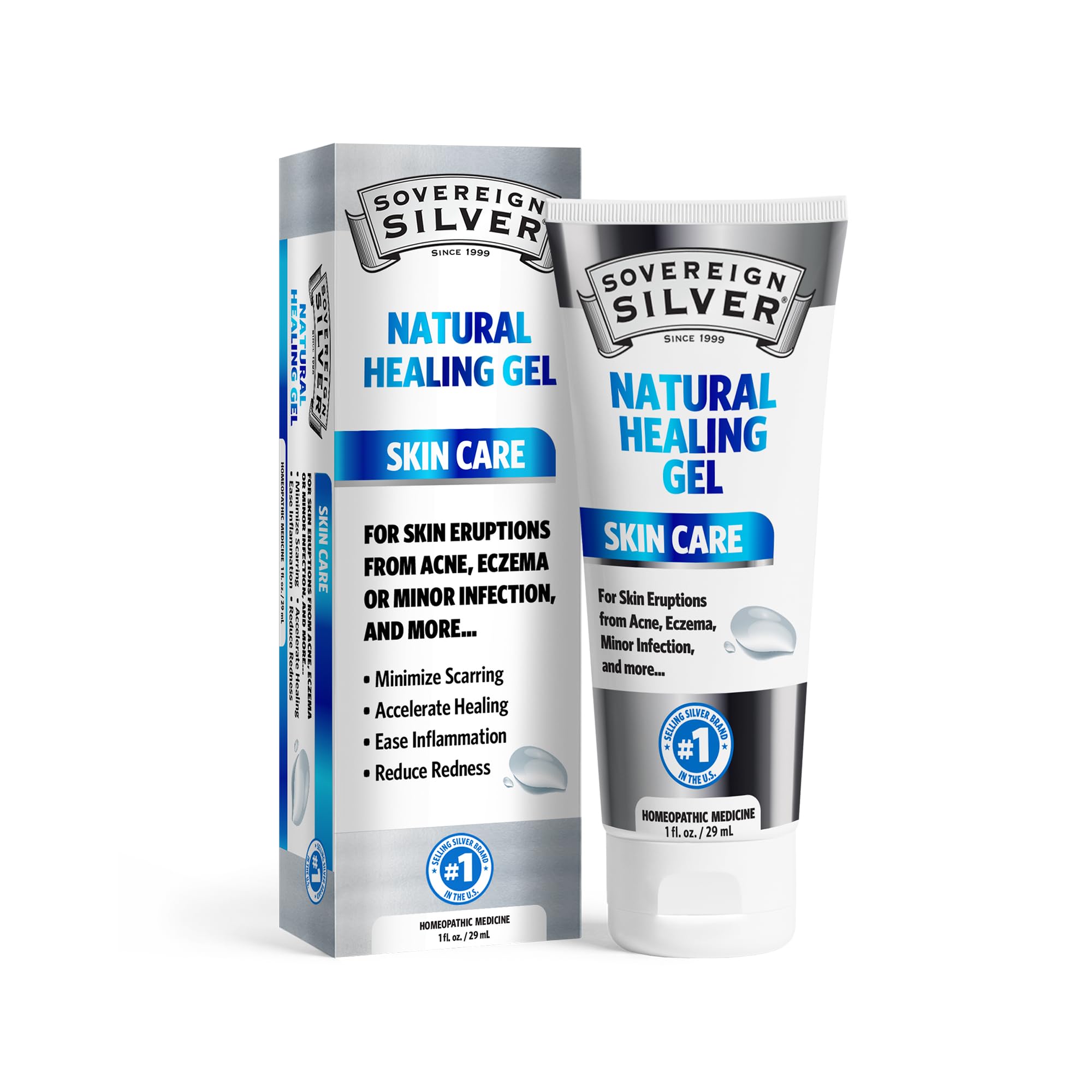 Foto 2 pulgar | Gel para el Cuidado de la Piel Sovereign Silver Natural Healing 30 ml - Venta Internacional
