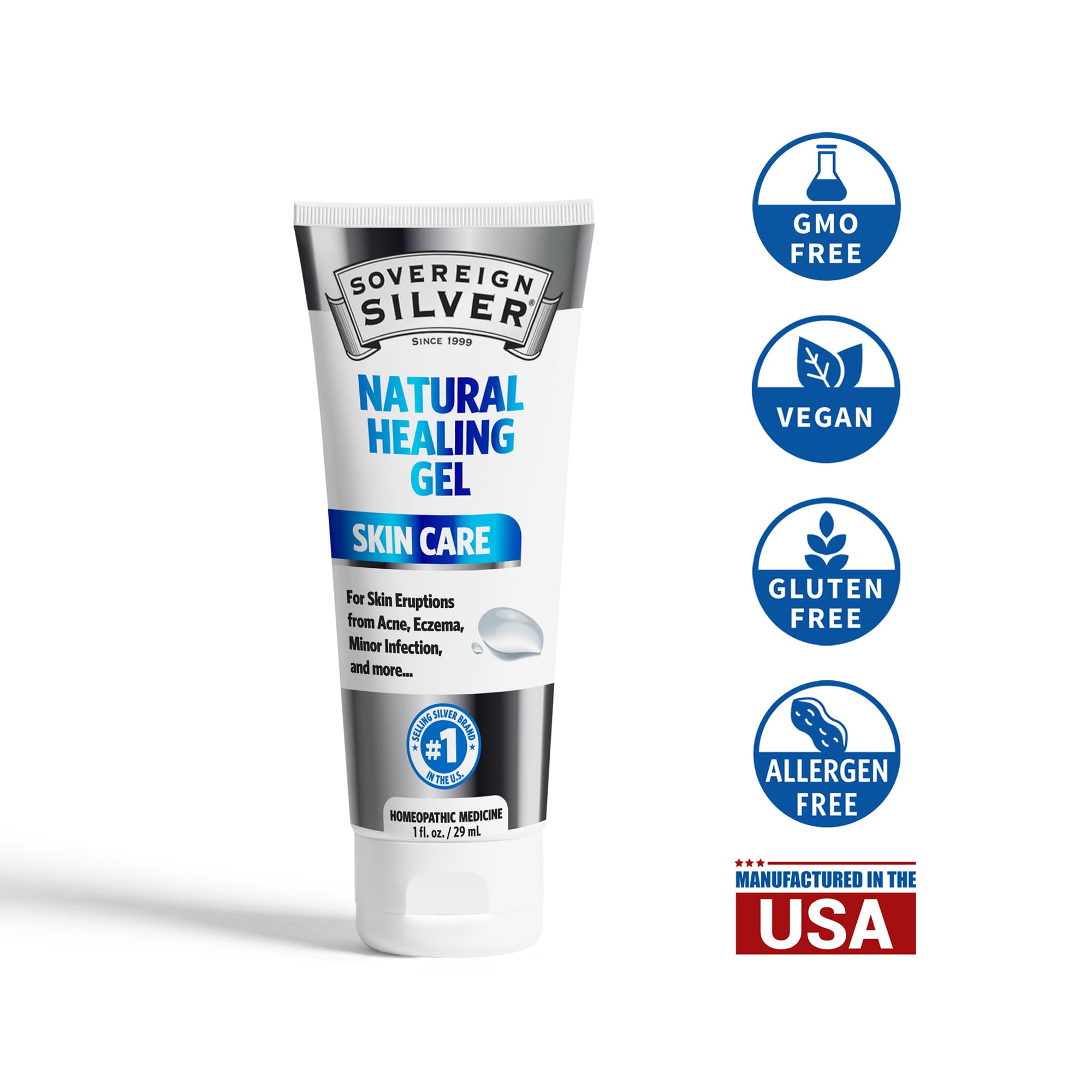 Foto 3 pulgar | Gel para el Cuidado de la Piel Sovereign Silver Natural Healing 30 ml - Venta Internacional