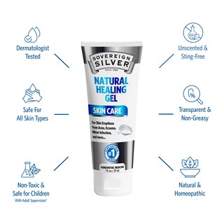 Foto 3 | Gel para el Cuidado de la Piel Sovereign Silver Natural Healing 30 ml - Venta Internacional