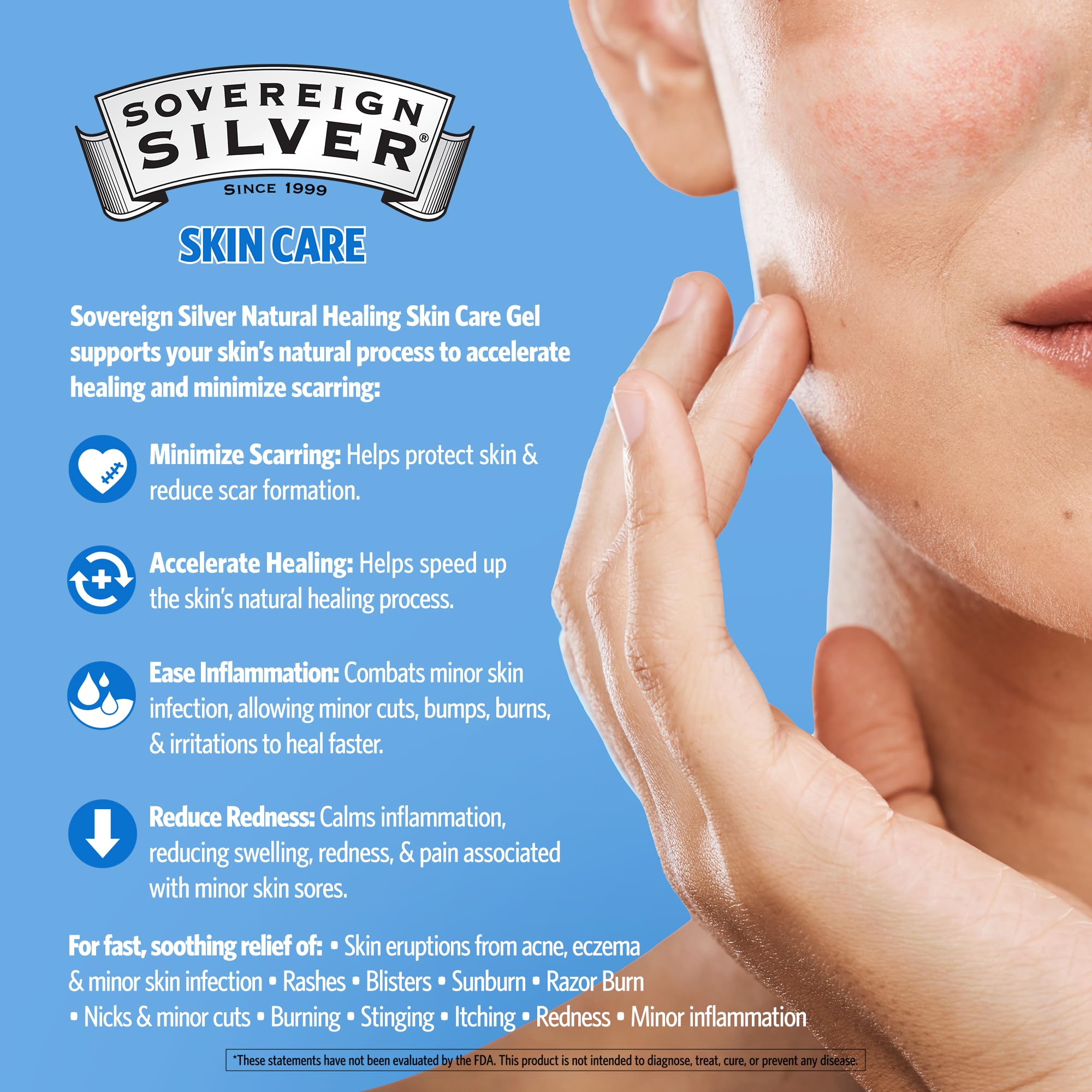 Foto 6 pulgar | Gel para el Cuidado de la Piel Sovereign Silver Natural Healing 30 ml - Venta Internacional