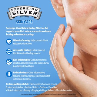 Foto 5 | Gel para el Cuidado de la Piel Sovereign Silver Natural Healing 30 ml - Venta Internacional