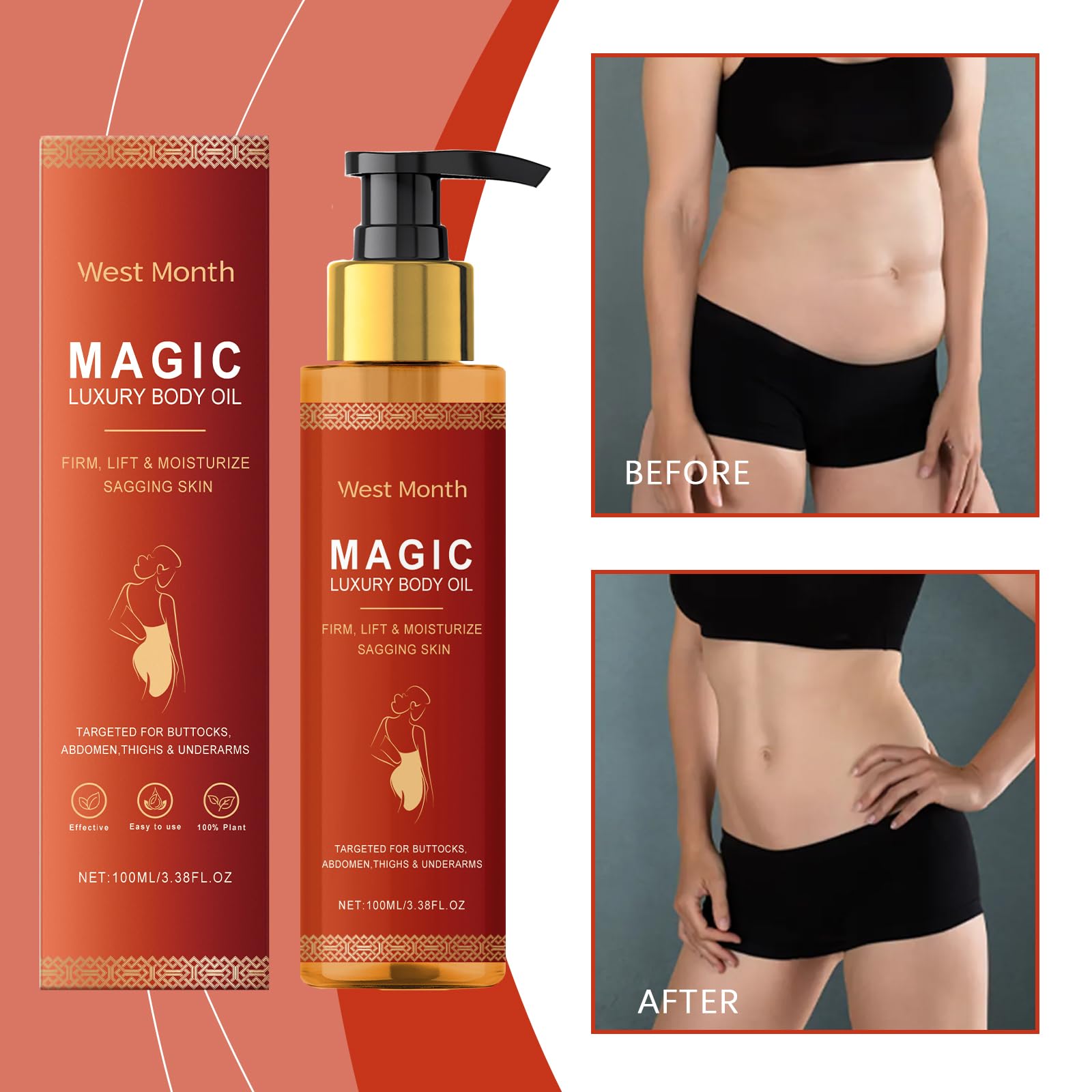 Foto 6 pulgar | Aceite Corporal Mágico, Reafirmante, Revitalizante E Hidratante, 200 Ml - Venta Internacional.