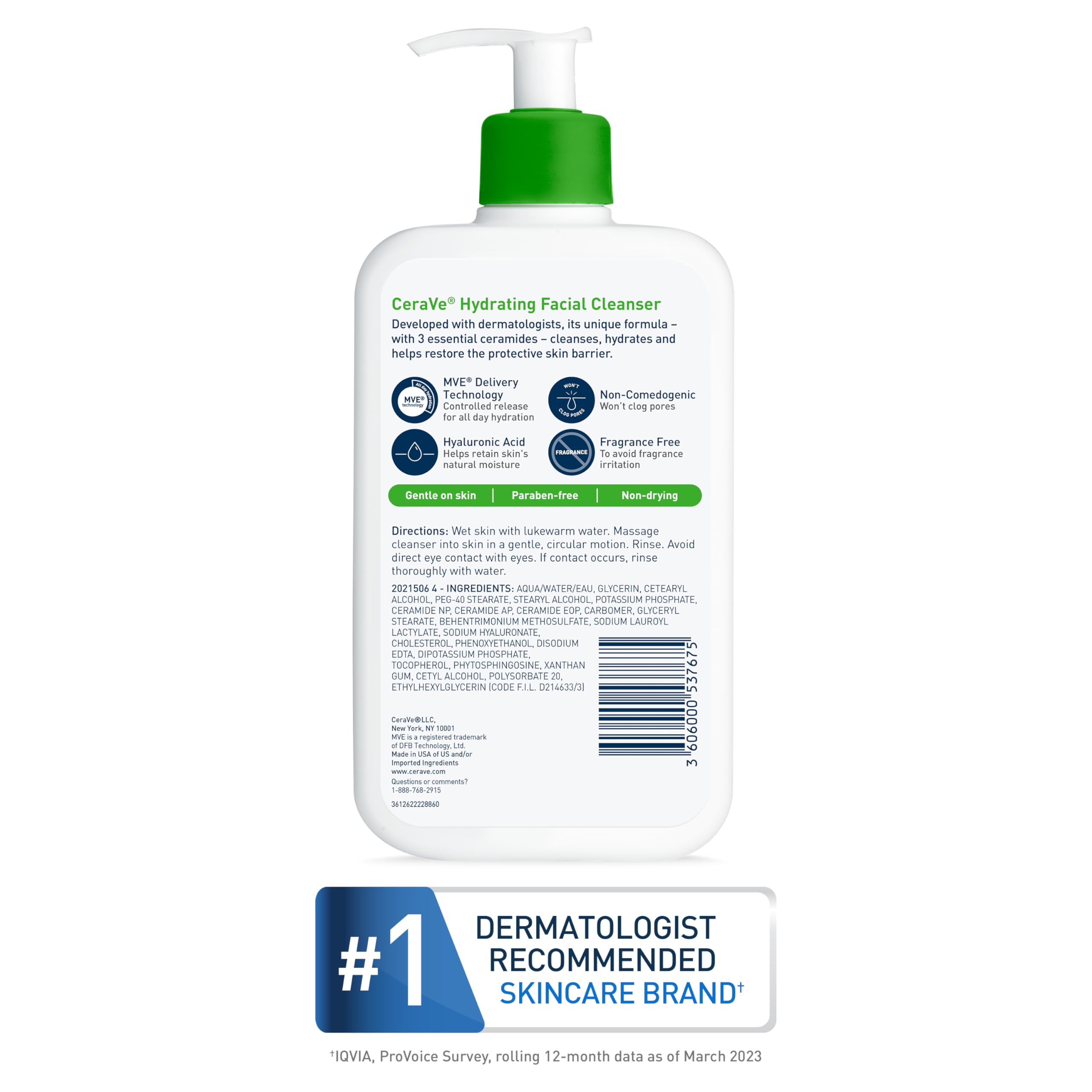 Foto 7 pulgar | Limpiador Facial Cerave Hydrating 473 Ml Con Ácido Hialurónico - Venta Internacional.