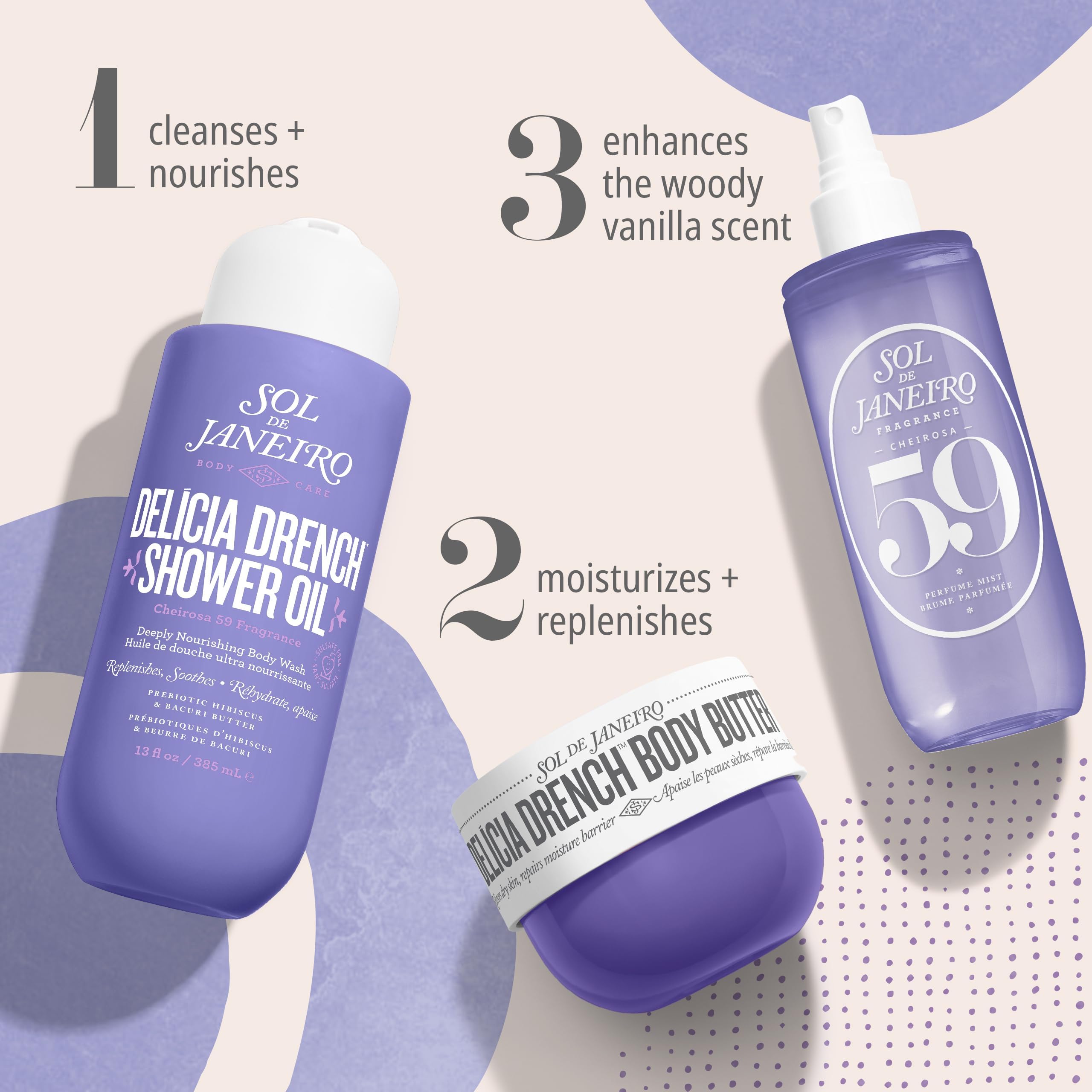 Foto 7 | Aceite De Ducha Sol De Janeiro Delicia Drench Travel Tamaño 90 Ml - Venta Internacional.