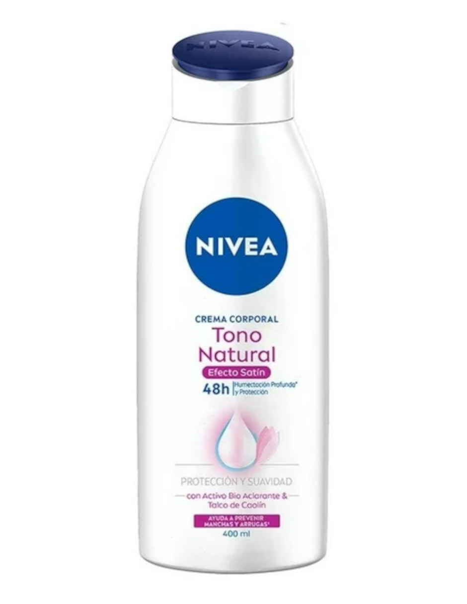 Foto 3 pulgar | Crema Corporal Nivea Tono Natural Satín + Termo De Agua Güish