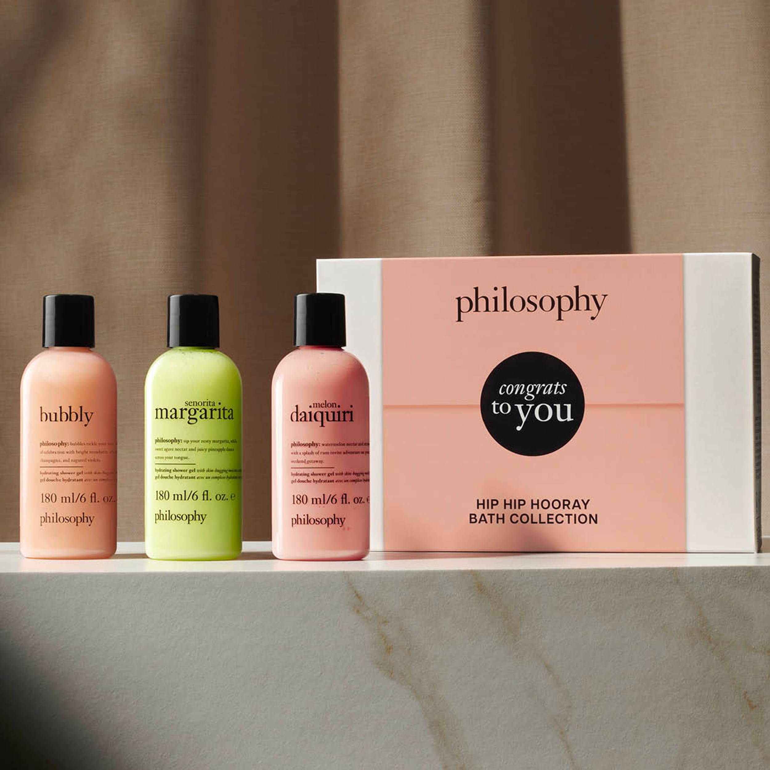 Foto 4 pulgar | Set De Regalo De Gel De Ducha Philosophy Congrats, 3 Piezas - Venta Internacional.
