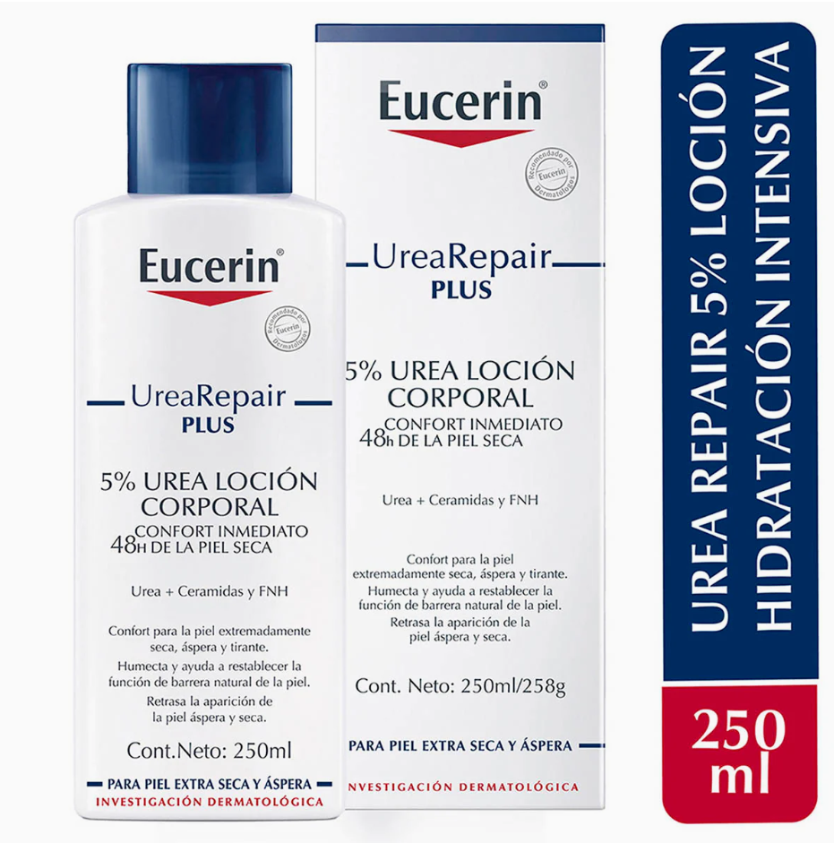 Foto 1 | Eucerin Loción Urearepair Plus 5% Con Urea, Ceramidas Y Gluco-glicerol | Hidratación Profunda 250ml