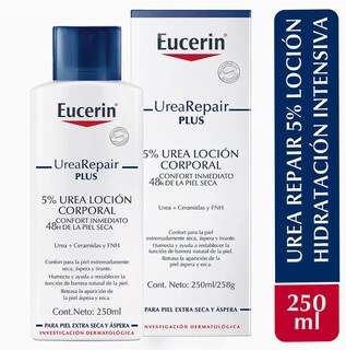 Foto 1 | Eucerin Loción Urearepair Plus 5% Con Urea, Ceramidas Y Gluco-glicerol | Hidratación Profunda 250ml