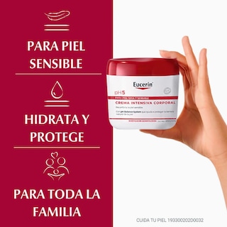 Foto 4 | Eucerin Ph5 Crema Intensiva Corporal Para Piel Seca Y Sensible 450ml | Hidratación Profunda Y Rápida Absorción 450ml