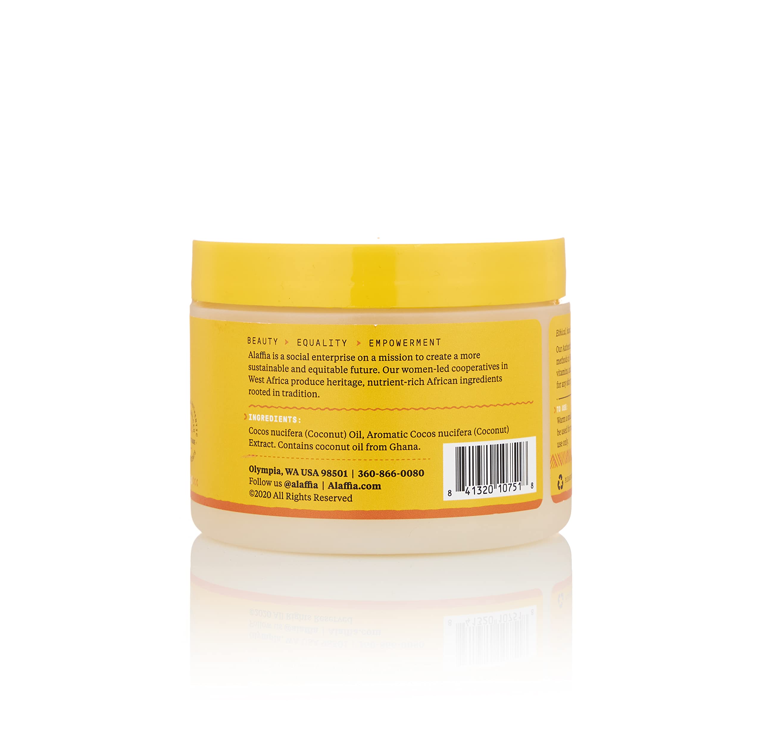 Foto 4 pulgar | Aceite De Coco Alaffia Pure Sin Refinar 325ml - Venta Internacional.