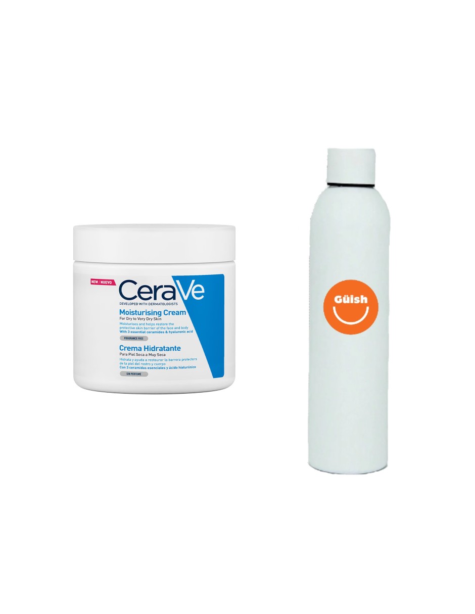 Foto 2 pulgar | Crema Hidratate Cerave Para Piel Seca A Muy Seca + Termo De Agua De Regalo Güish