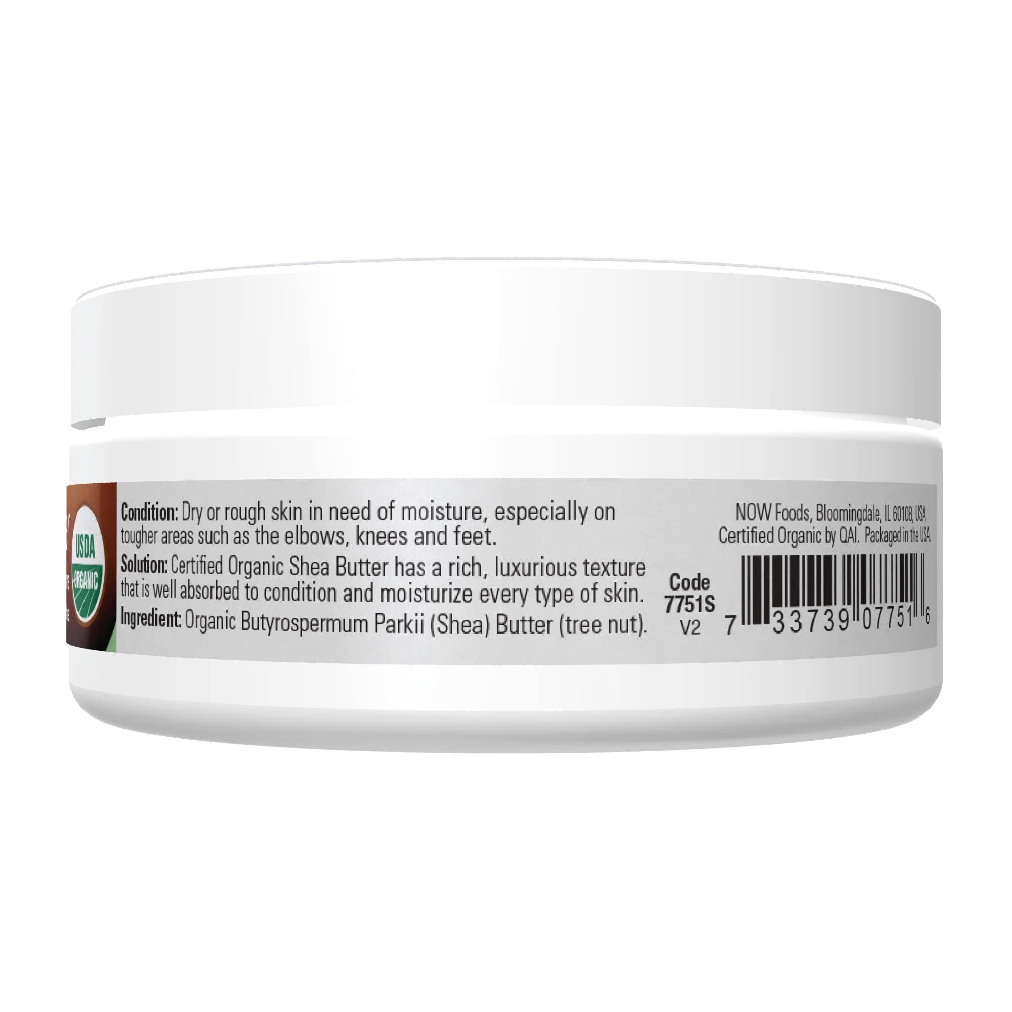 Foto 3 pulgar | Manteca De Karité Orgánica Certificada Moisturizer Now Solutions, 90 Ml - Venta Internacional.