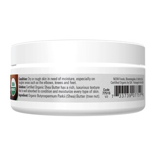 Foto 2 | Manteca De Karité Orgánica Certificada Moisturizer Now Solutions, 90 Ml - Venta Internacional.