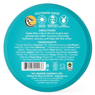Foto 2 | Bálsamo After Sun Badger Coconut 100% Orgánico 60 ml 2 Piezas - Venta Internacional