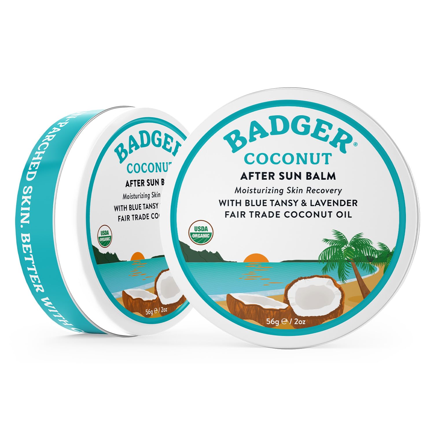 Foto 4 pulgar | Bálsamo After Sun Badger Coconut 100% Orgánico 60 ml 2 Piezas -  Venta Internacional