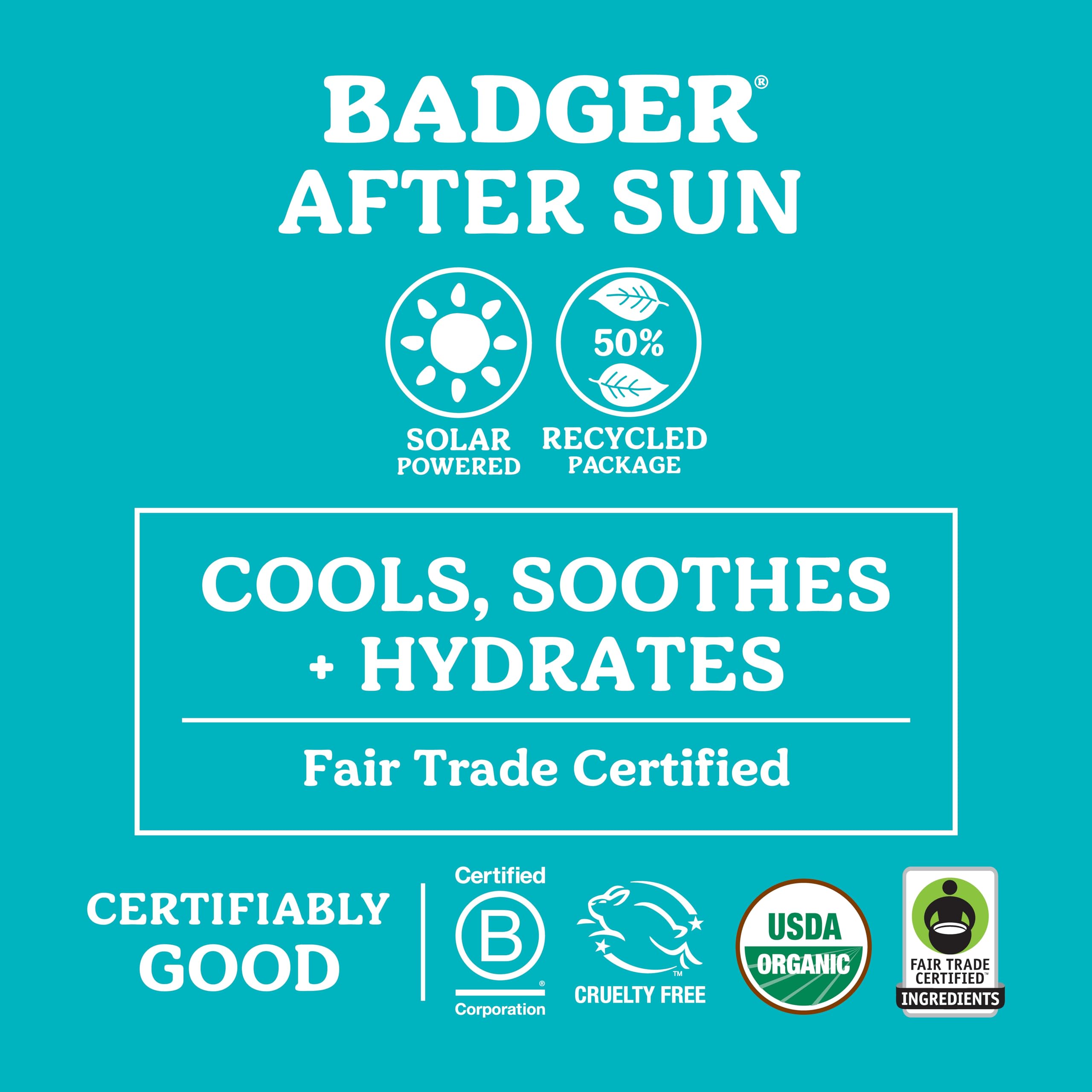 Foto 5 pulgar | Bálsamo After Sun Badger Coconut 100% Orgánico 60 ml 2 Piezas -  Venta Internacional