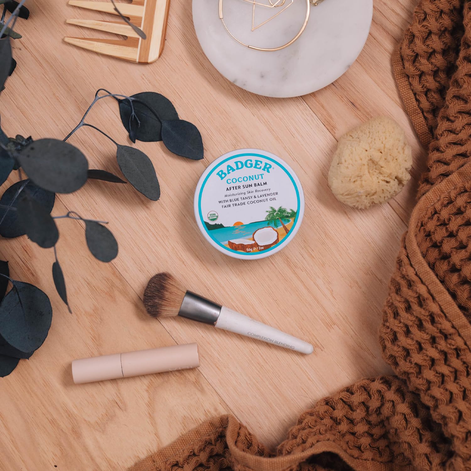 Foto 6 | Bálsamo After Sun Badger Coconut 100% Orgánico 60 ml 2 Piezas -  Venta Internacional