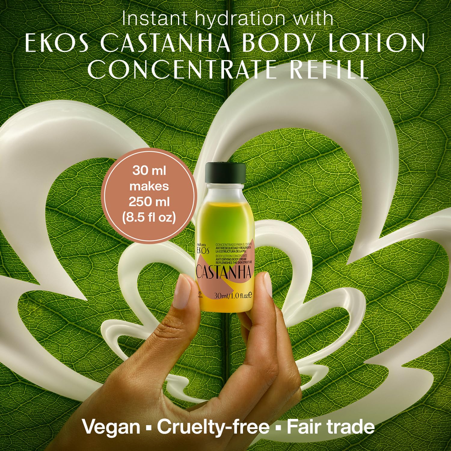 Foto 7 pulgar | Loción Corporal Natura Ekos Castanha Concentrado 30 Ml Antisequedad - Venta Internacional.