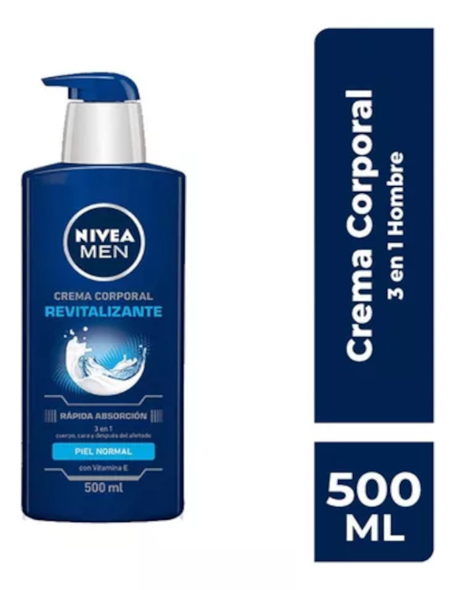 Foto 5 pulgar | Crema Corporal Nivea Men 3 En 1 Con Vitamina E + Termo De Agua De Regalo Güish