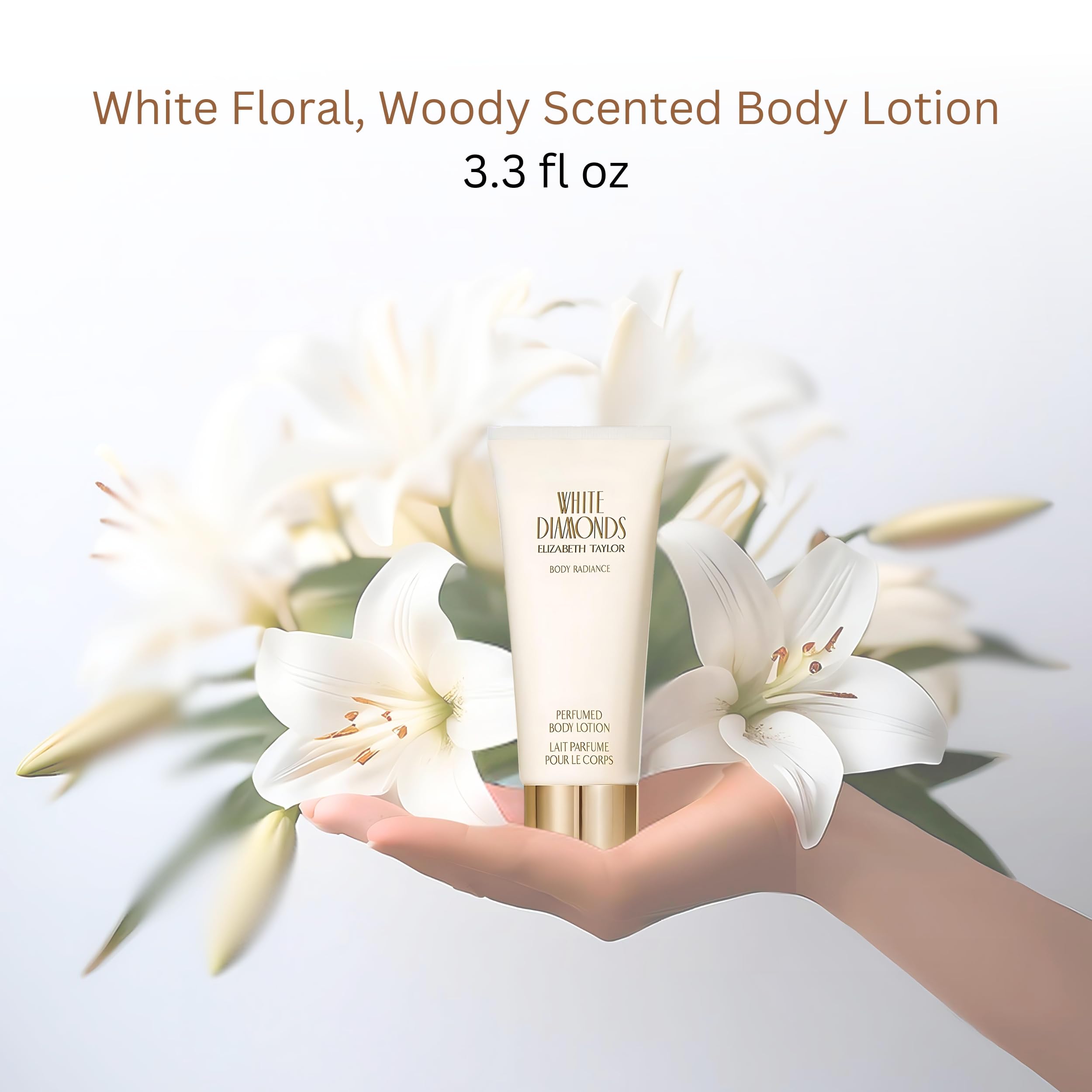 Foto 3 pulgar | Loción Corporal Elizabeth Taylor White Diamonds Para Mujer, 100 Ml - Venta Internacional.